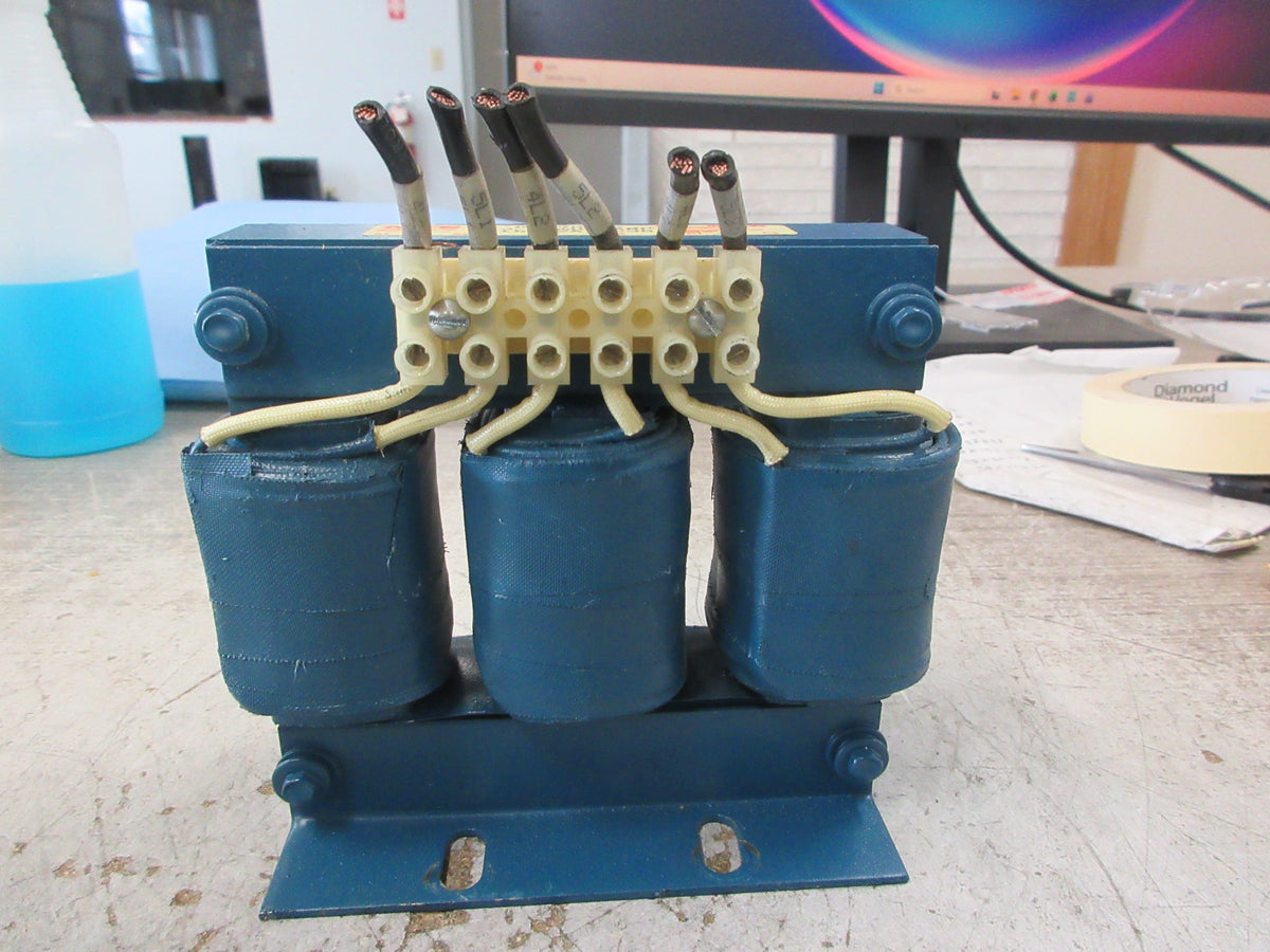 MTE 3Ph Line Reactor RL-00802 3.00mH 8A 600V 50/60Hz Used