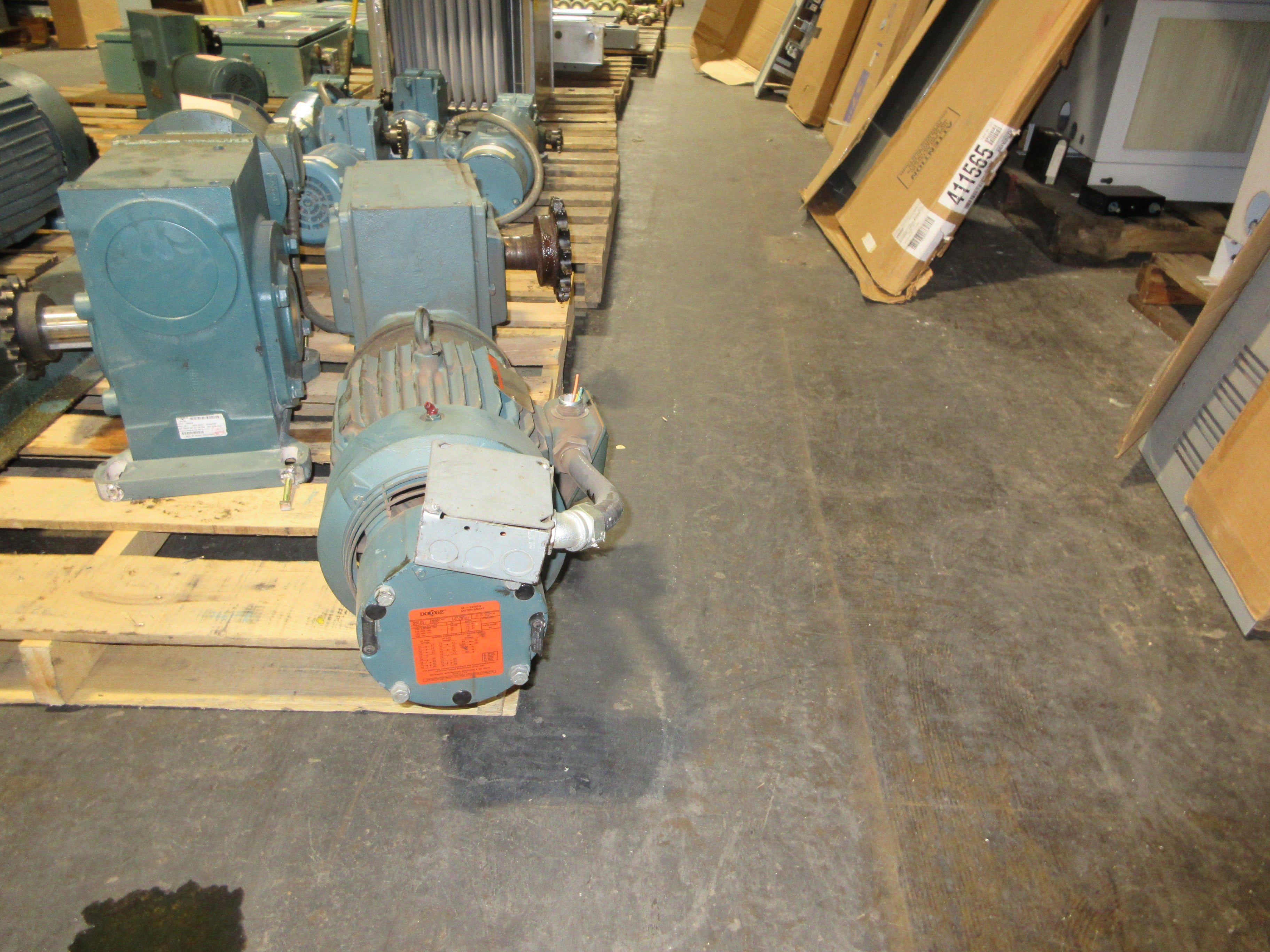 Reliance Electric Gearmotor W/Brake P18G2132A 5HP 1750RPM 230/460V Used