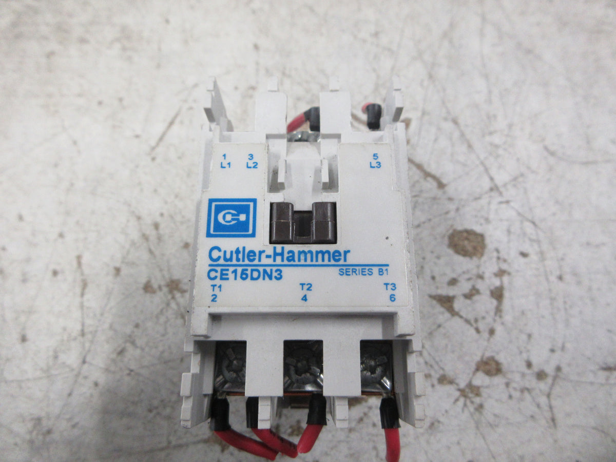 Cutler-Hammer Contactor CE15DN3 Ser. B1 120V Coil 18A 600V Used