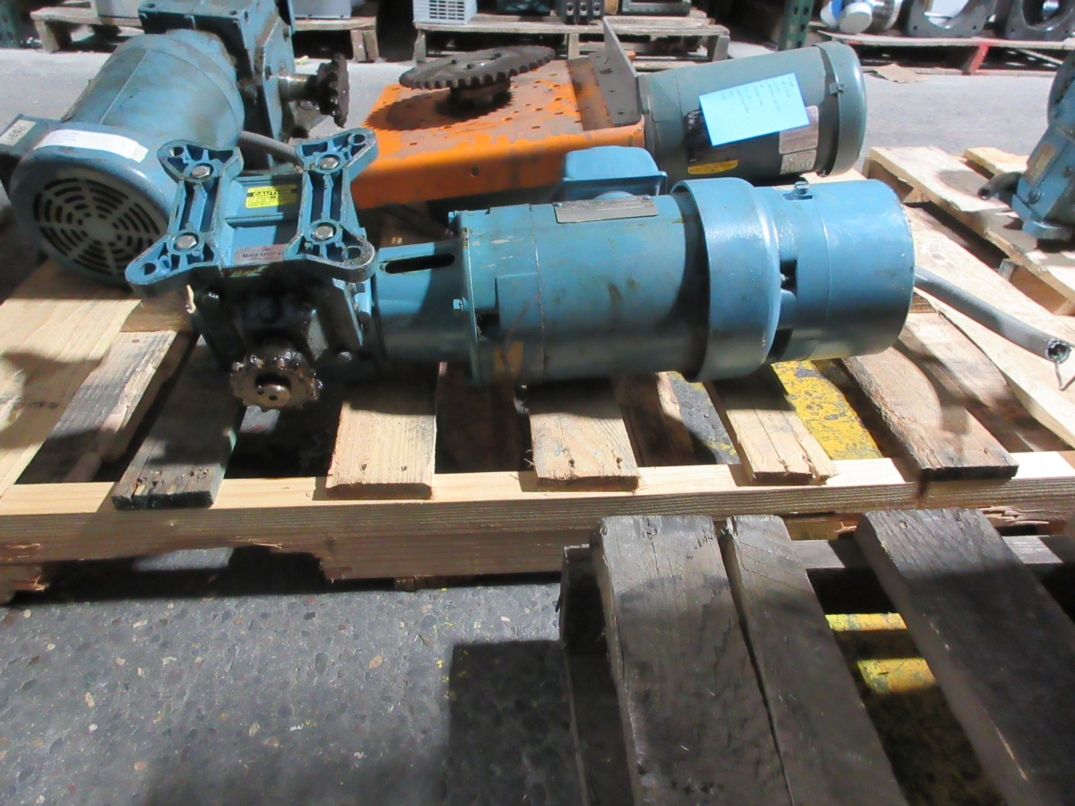Electra-Gear Gearmotor W/Brake CBK75BCF1Y0001 / ABC21C525N/F 3/4HP Used