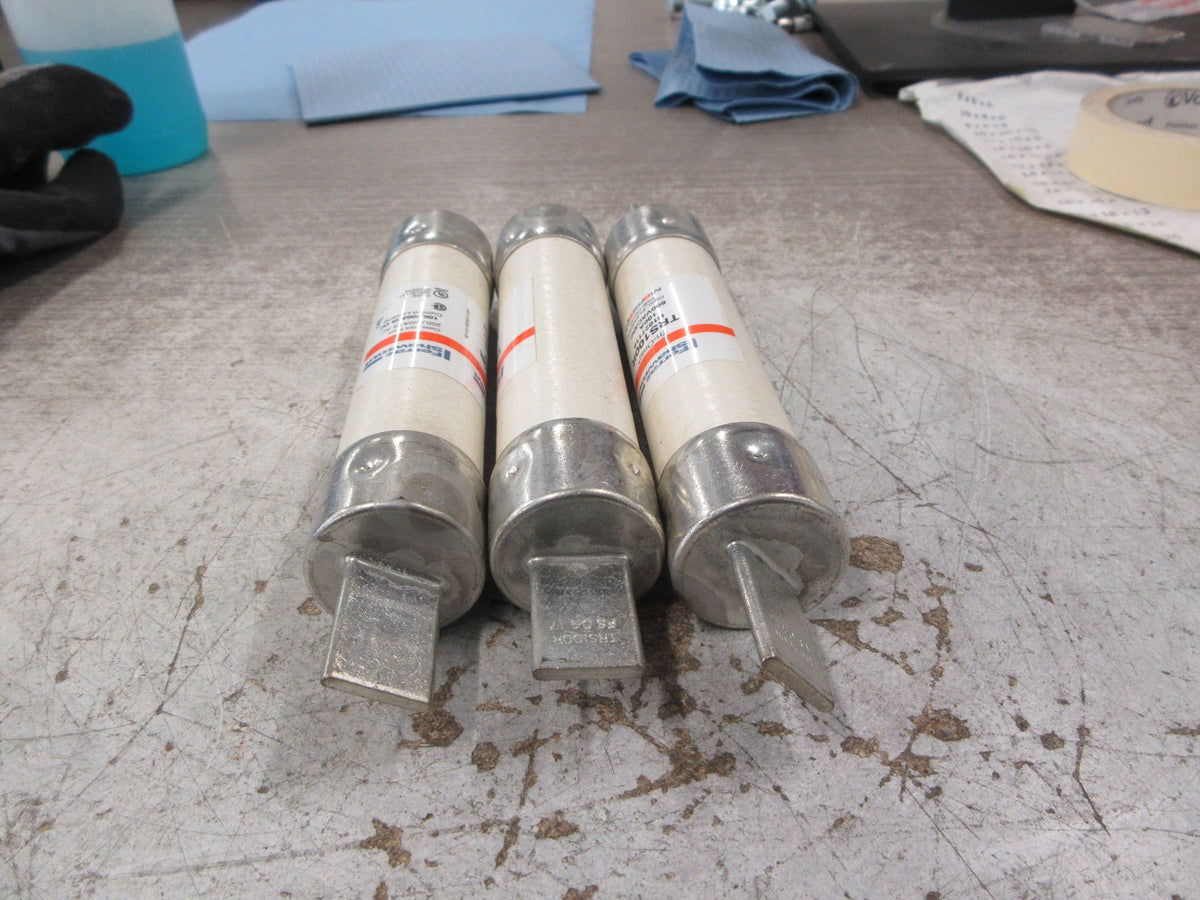 Mersen Ferraz Shawmut Tri-Onic Fuse TRS100R 100A 600V *Lot of 3* Used