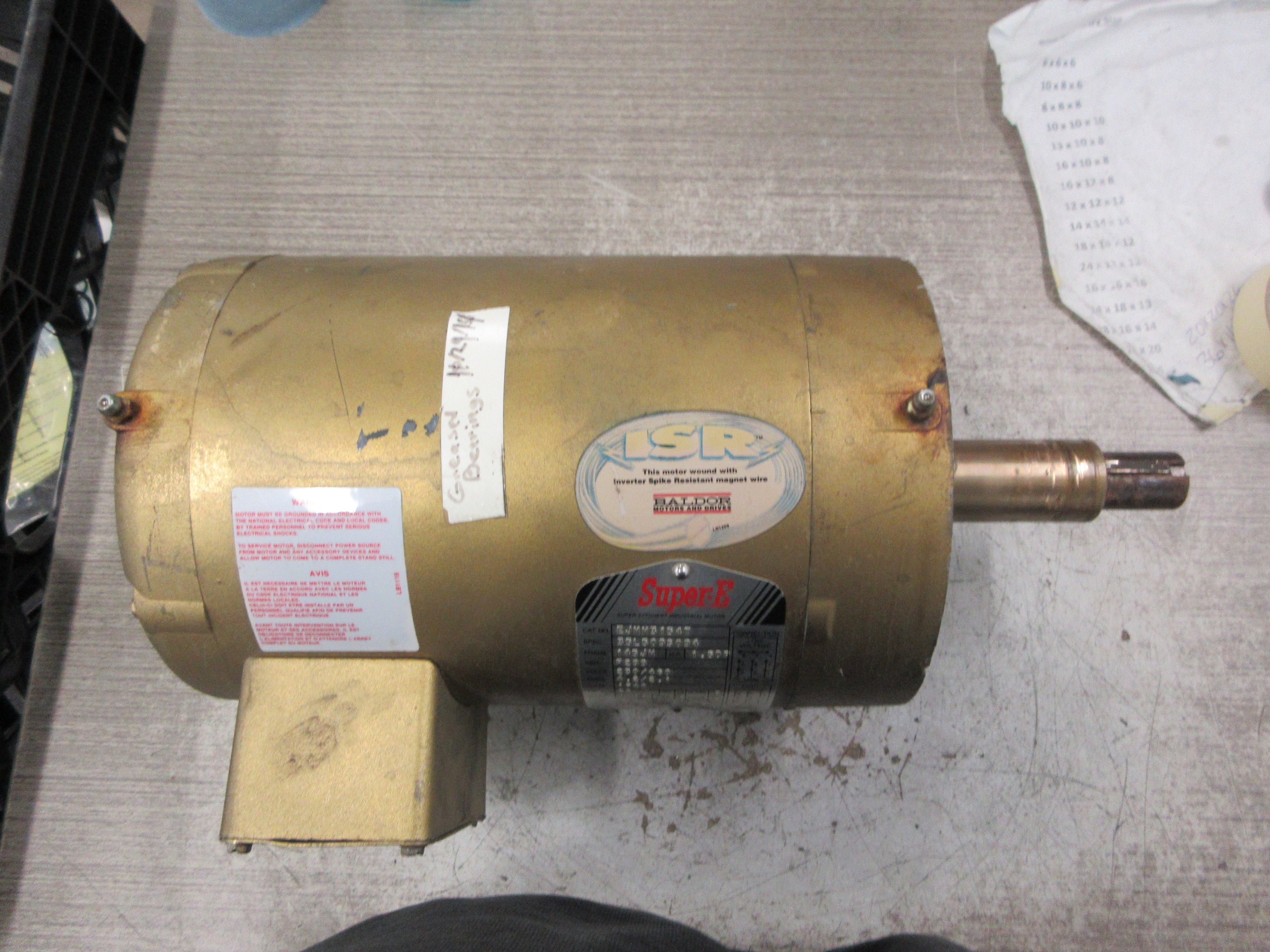 Baldor Motor EJMM3154T 1.50DP HP 230/460V 1740RPM 4.2/2.1A Fame: 145JM Used
