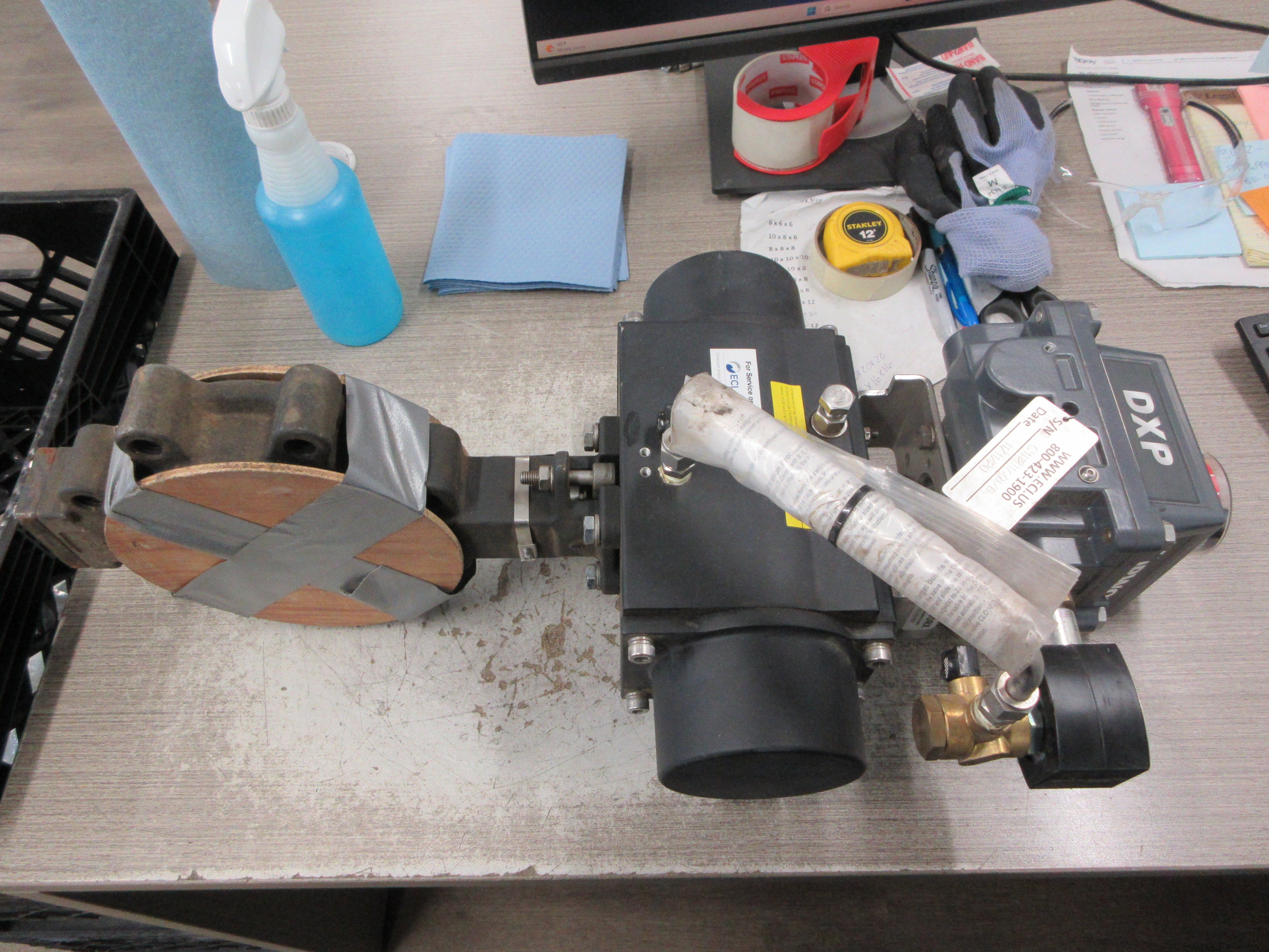 Keystone K-Ball Actuated Valve W/Positioner F190FSHG15RFL010 Used
