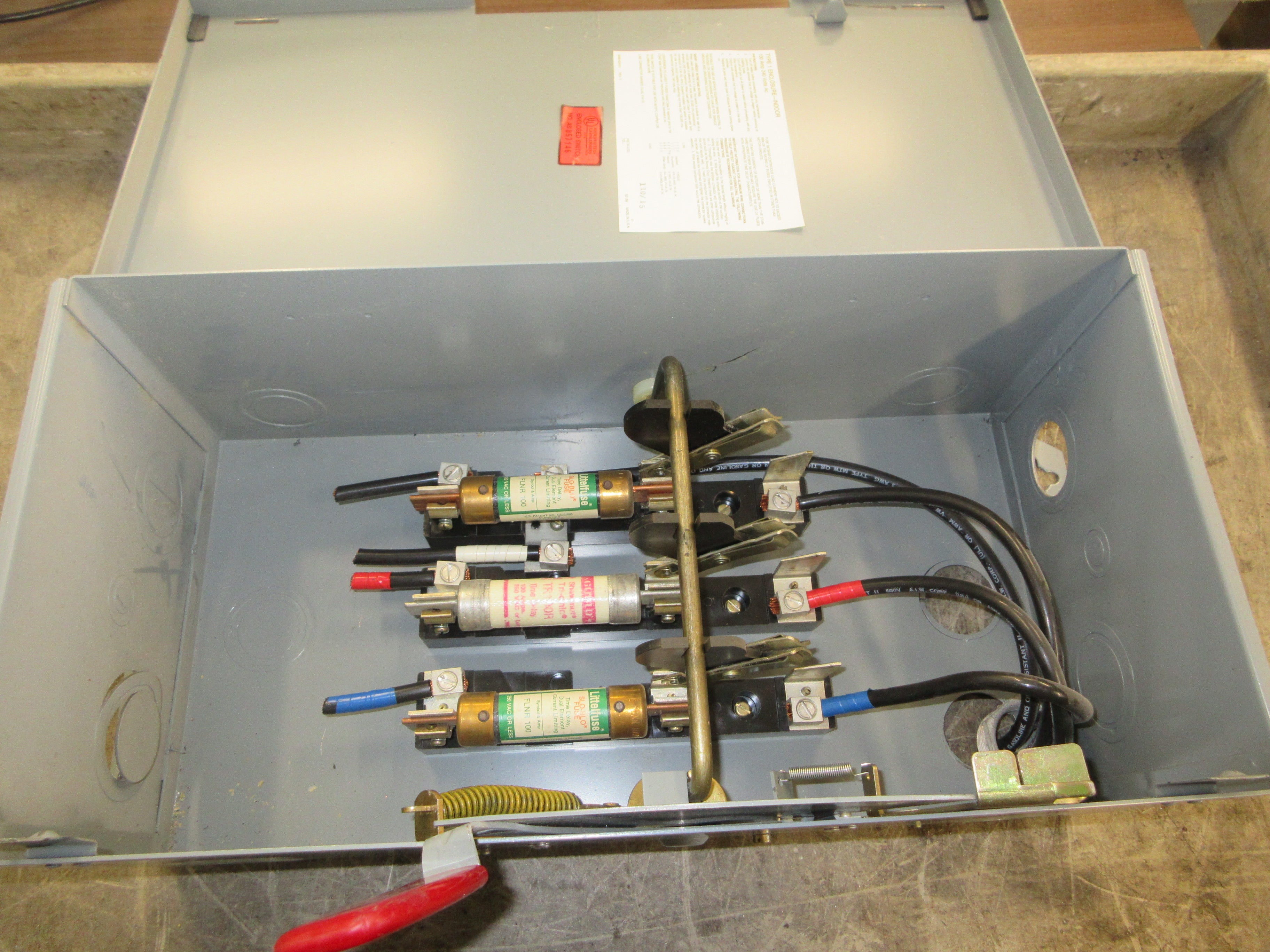 Westinghouse Fusible Safety Switch/Disconnect GFN423N 100A 240V 3P Used