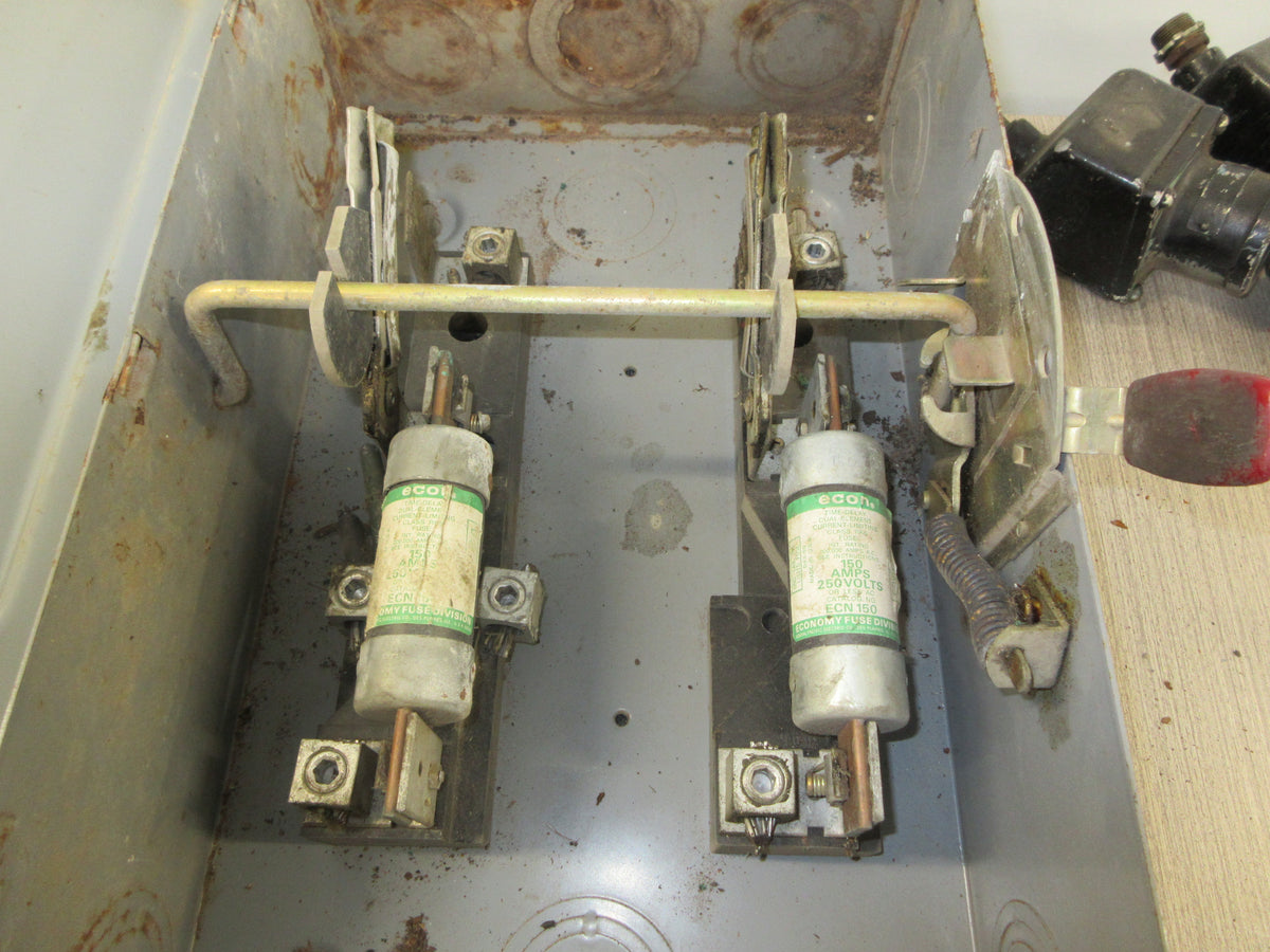 Westinghouse Fusible Safety Switch/Disconnect GF-324N 200A 240V 2P Used