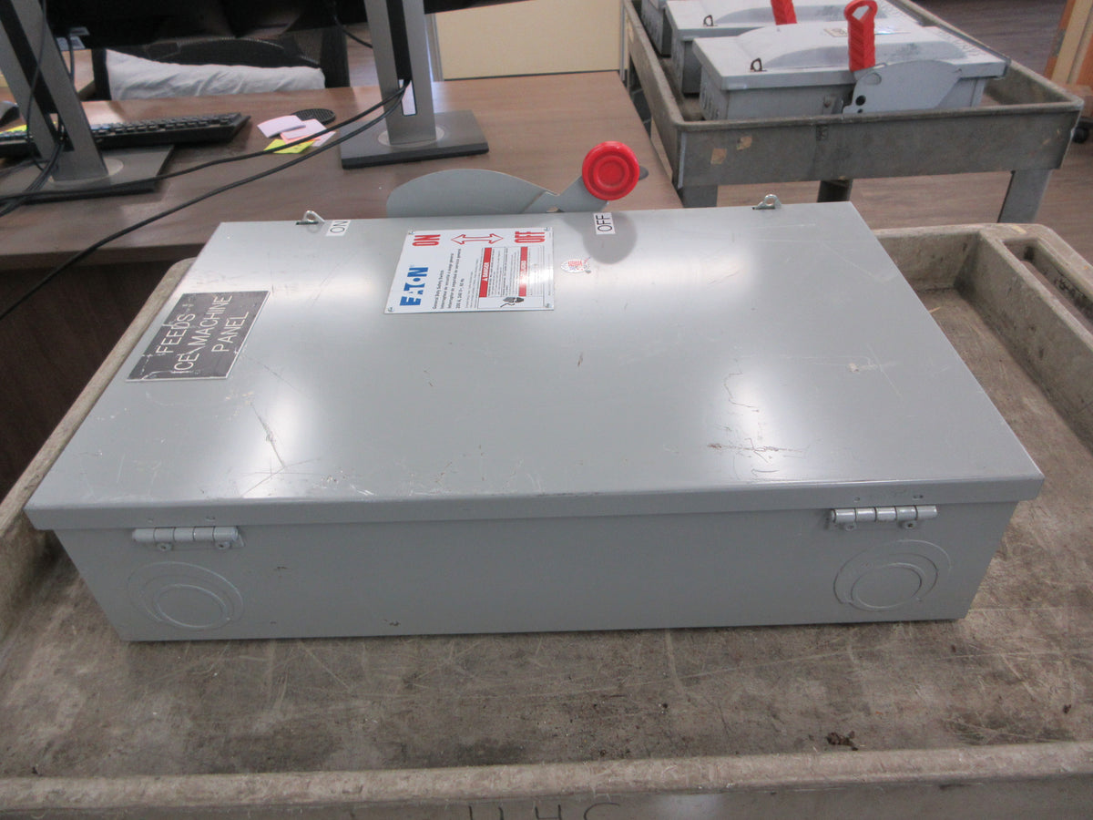 Eaton Fusible Safety Switch/Disconnect DG324NGK Ser. B 200A 240V 3P Used