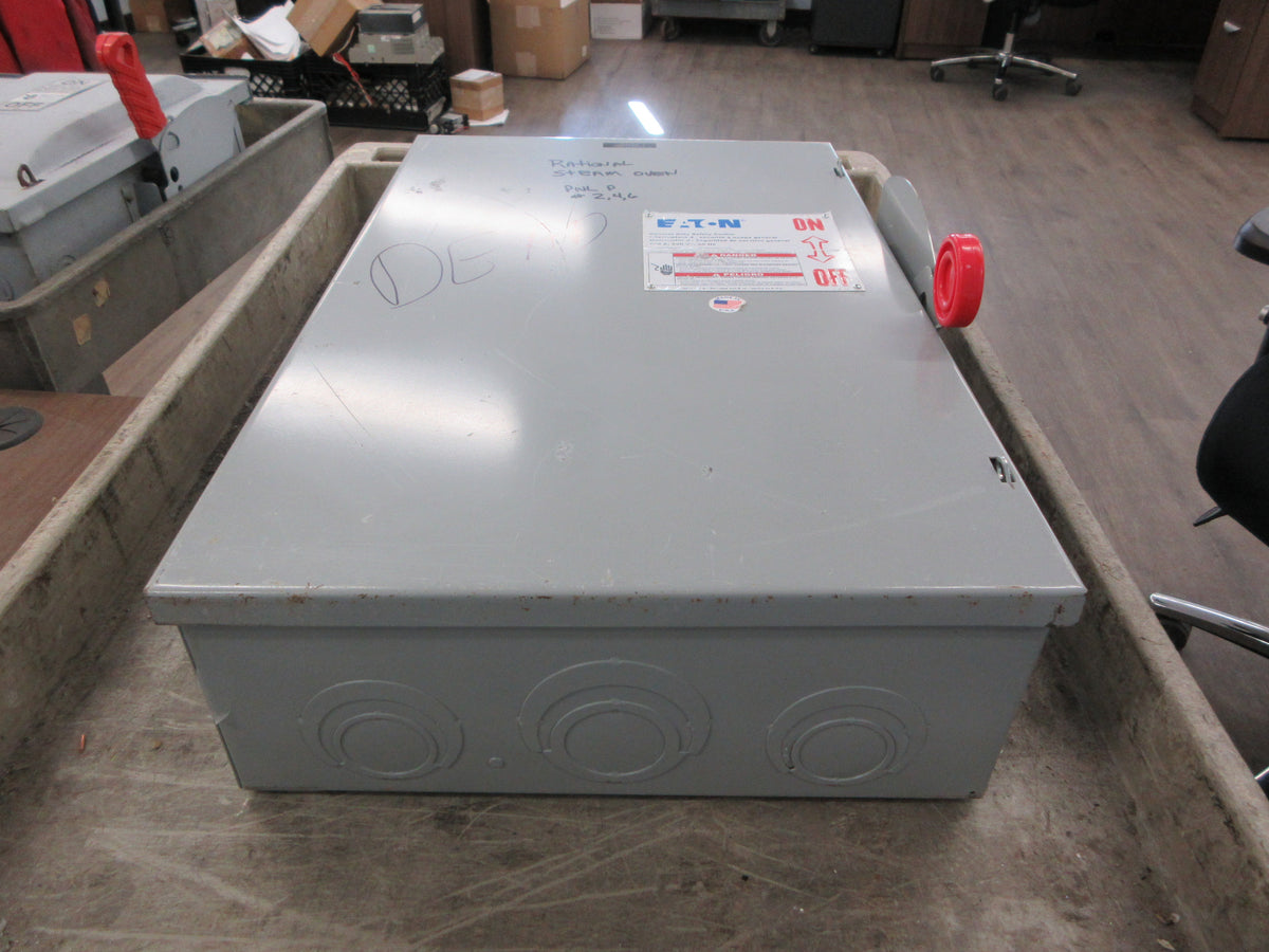 Eaton Fusible Safety Switch/Disconnect DG324NGK Ser. B 200A 240V 3P Used