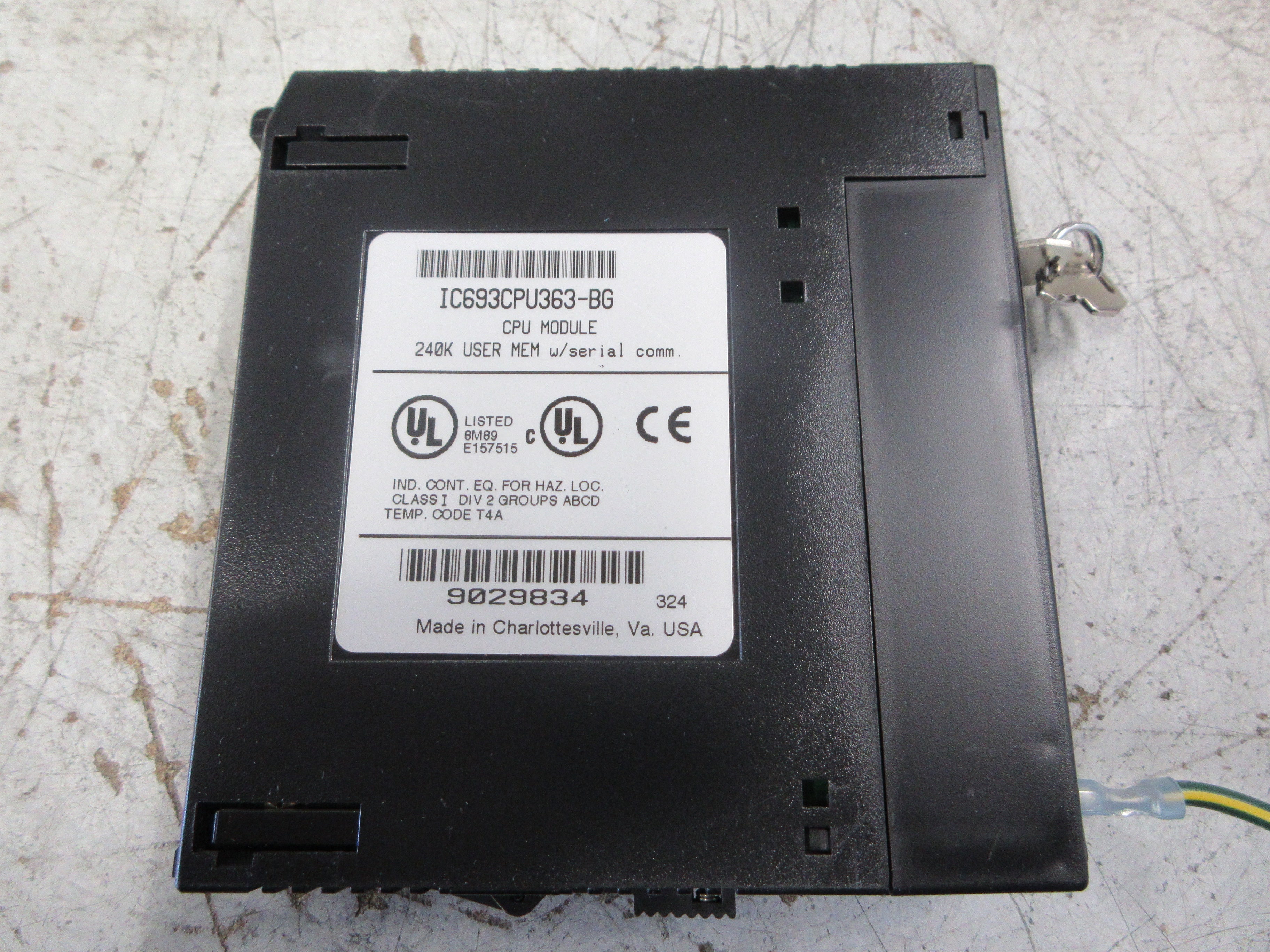 GE Fanuc CPU Module IC693CPU363-BG 240K Serial Comm. Used