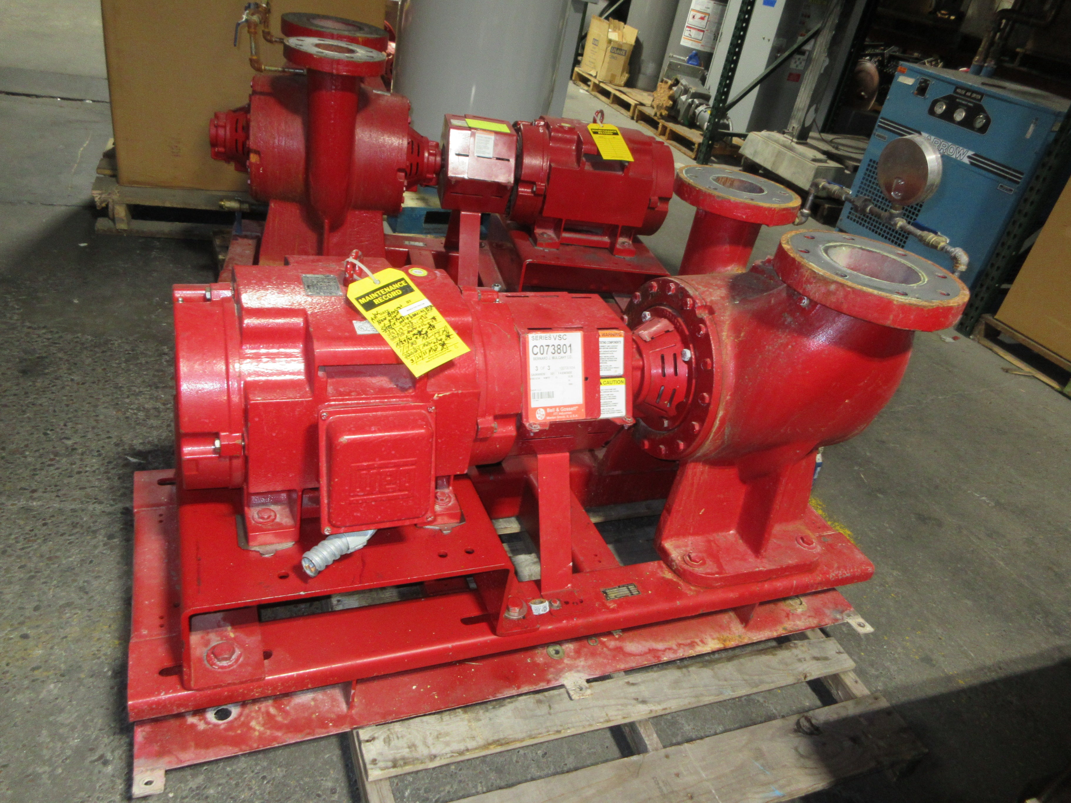 Bell & Gossett Pump VSX-VSC 10.25 4X6X10.5A RHR 30HP 100 FT Head 1800RPM Used