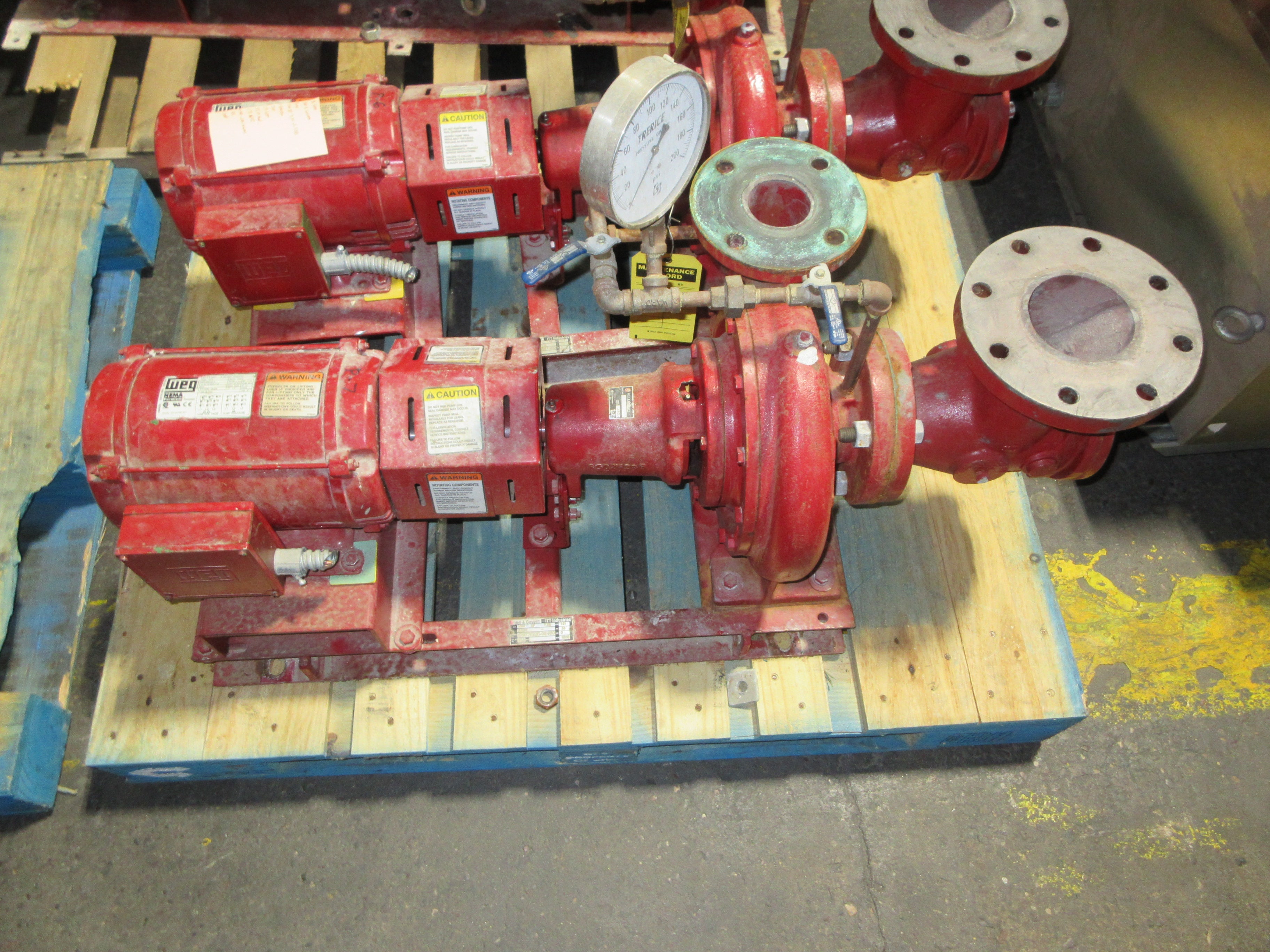 Bell & Gossett Pump 1510 BF 7.75 2.5BB 5HP 1800RPM 55 FT Head 191 GPM Used