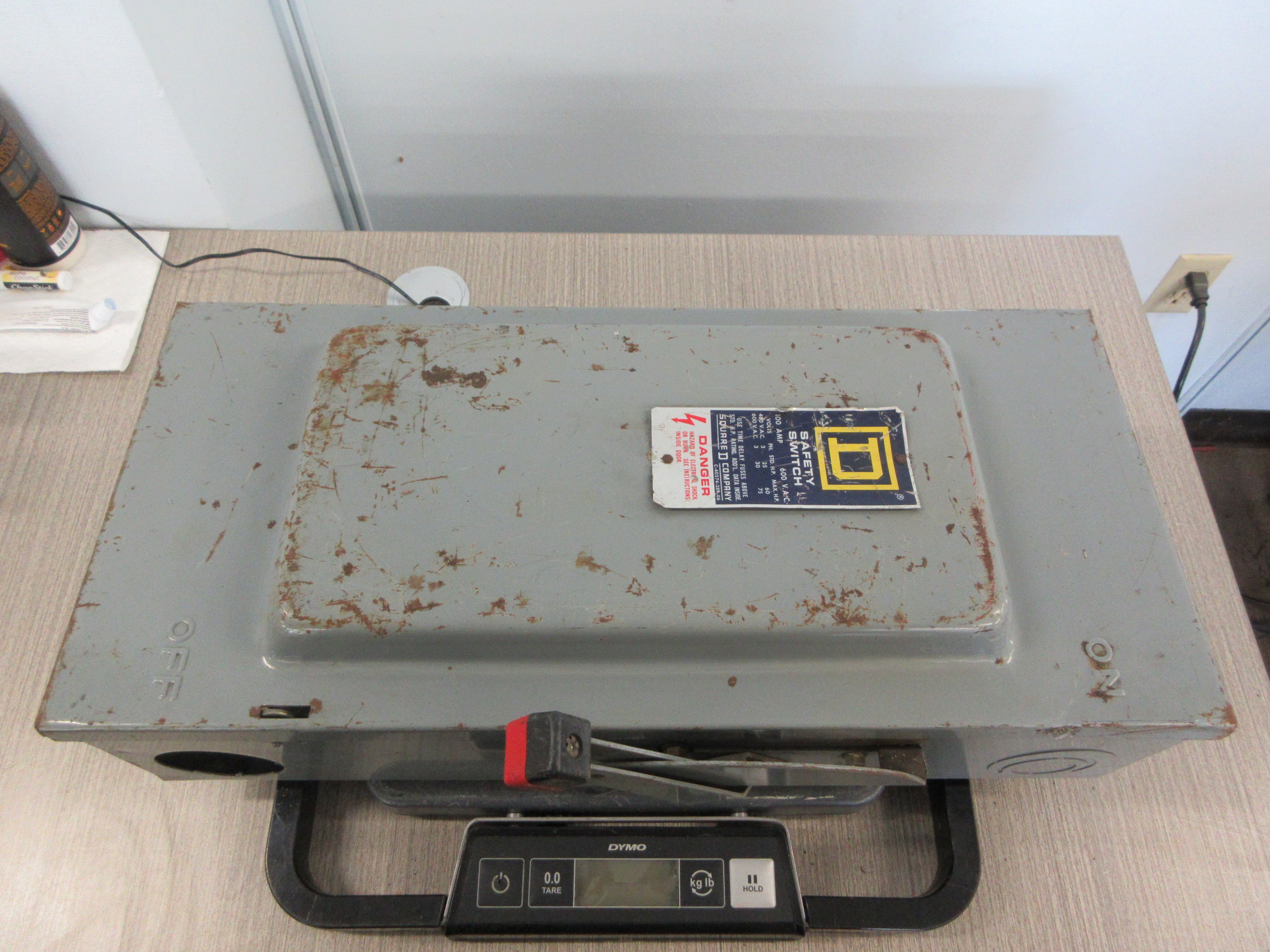 Square D Fusible Safety Switch/Disconnect H363N Ser. E1 100A 600V 3P Used