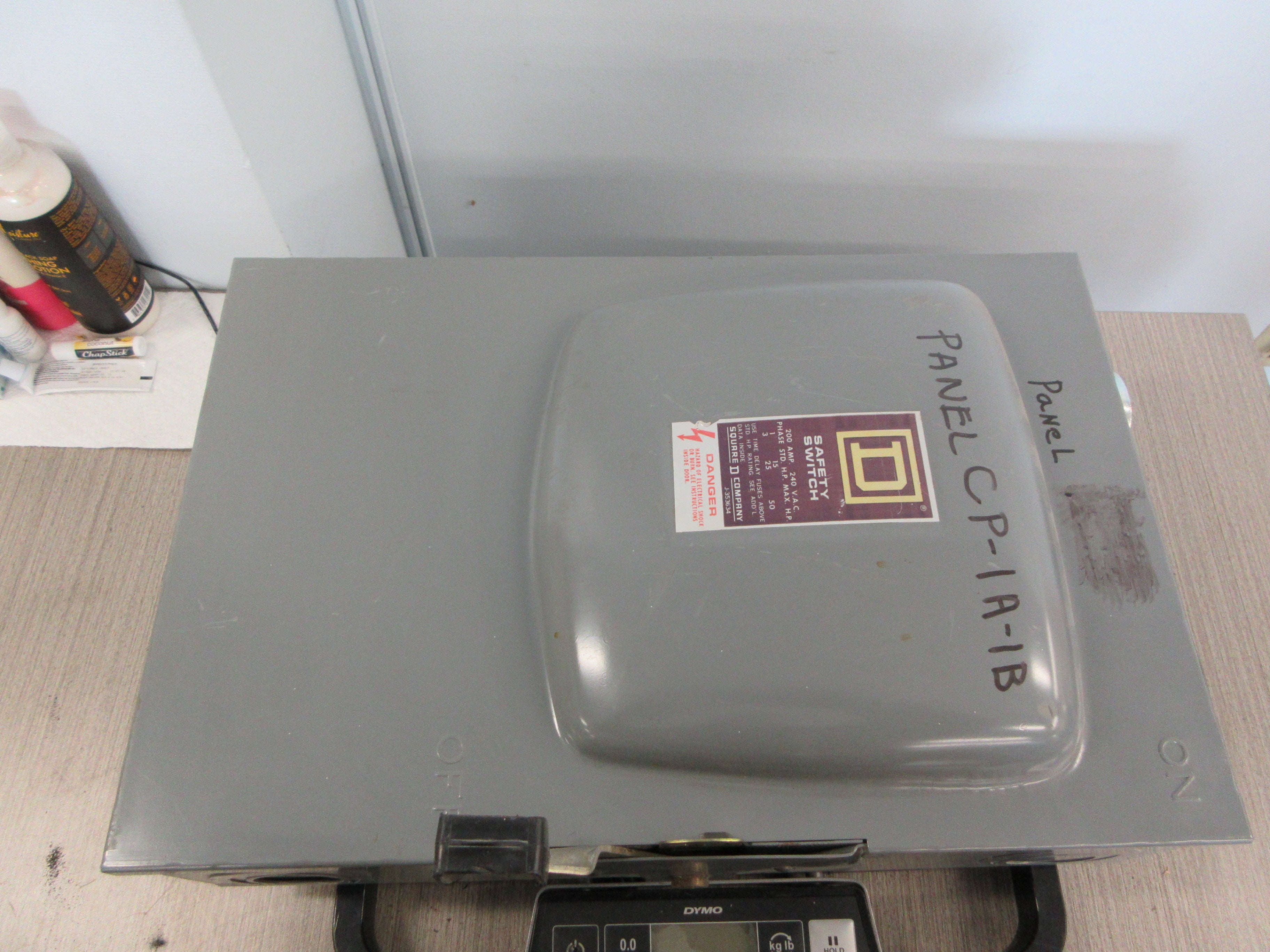 Square D Fusible Safety Switch/Disconnect D324N Ser. D2 200A 600V 3P Used