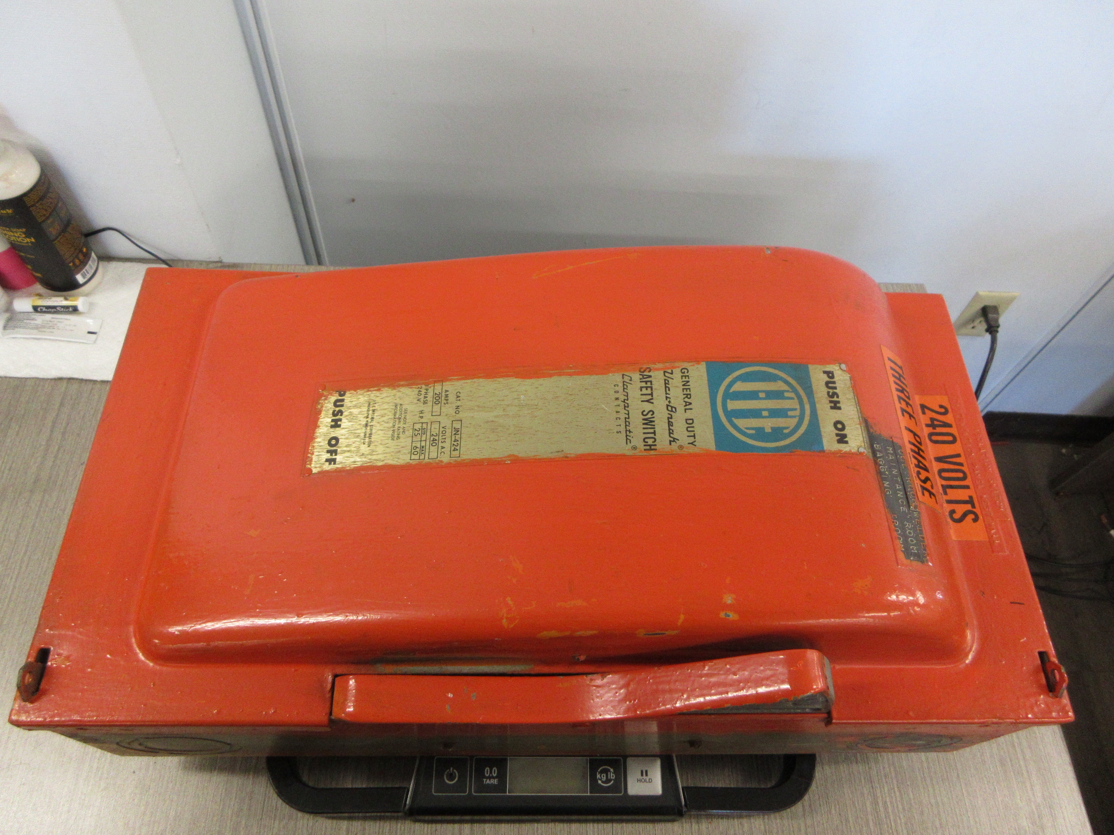 ITE Fusible Safety Switch/Disconnect JN424 200A 240V 3P Used