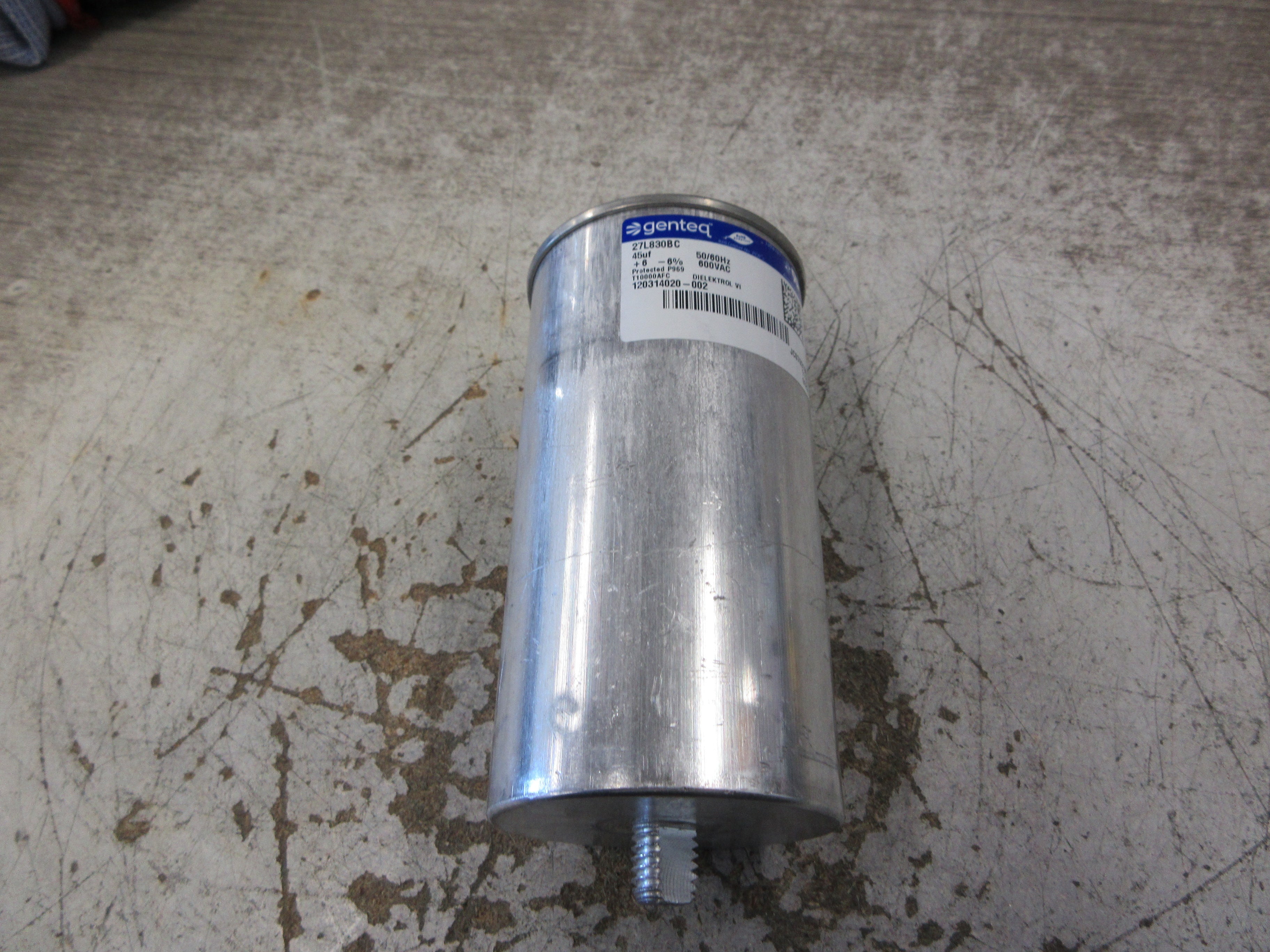 Genteg Capacitor 27L830BC 45uF 50/60Hz 600V Used