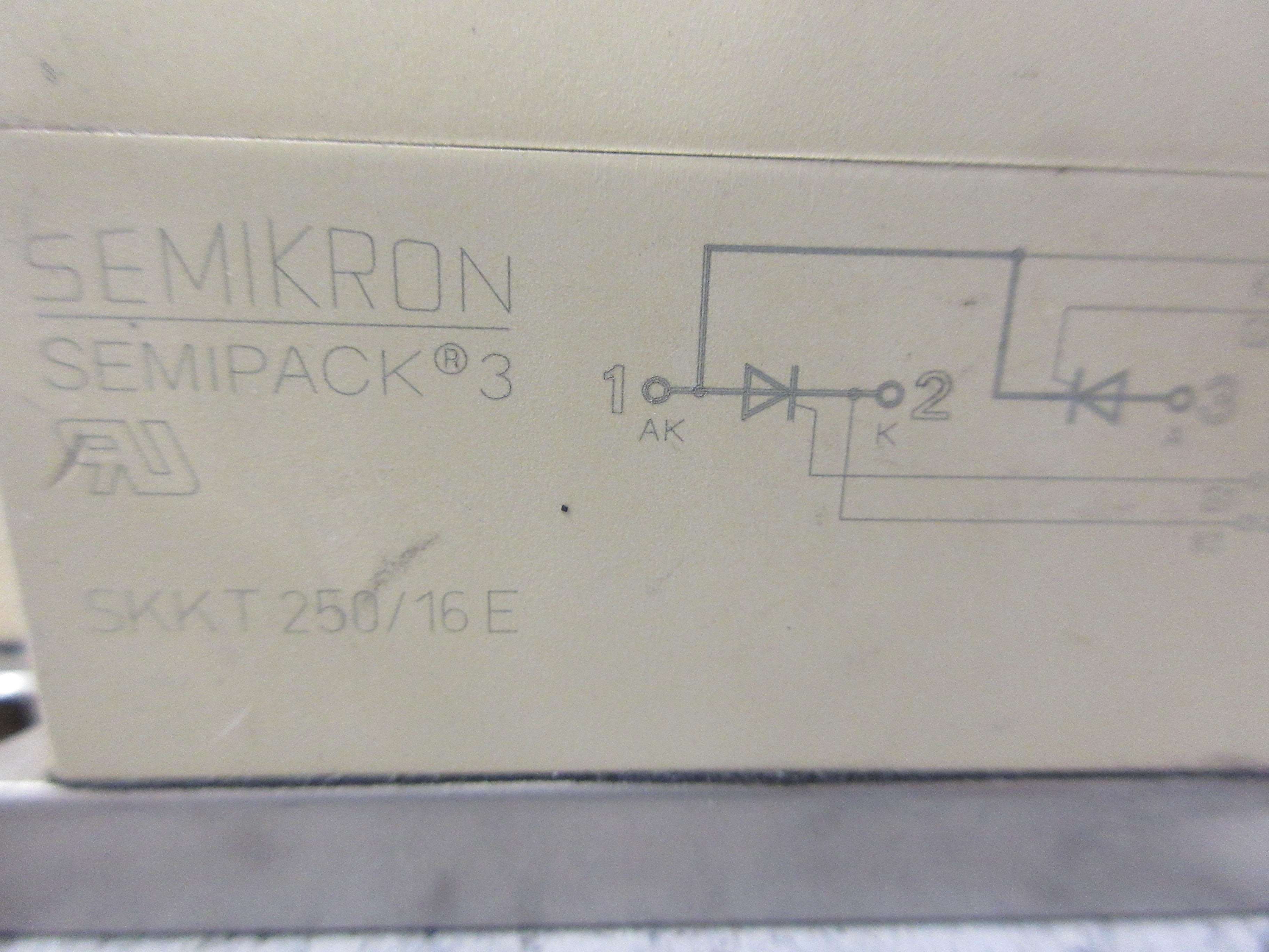 Semikron Semipack Power Module SKKT 250/16E Used