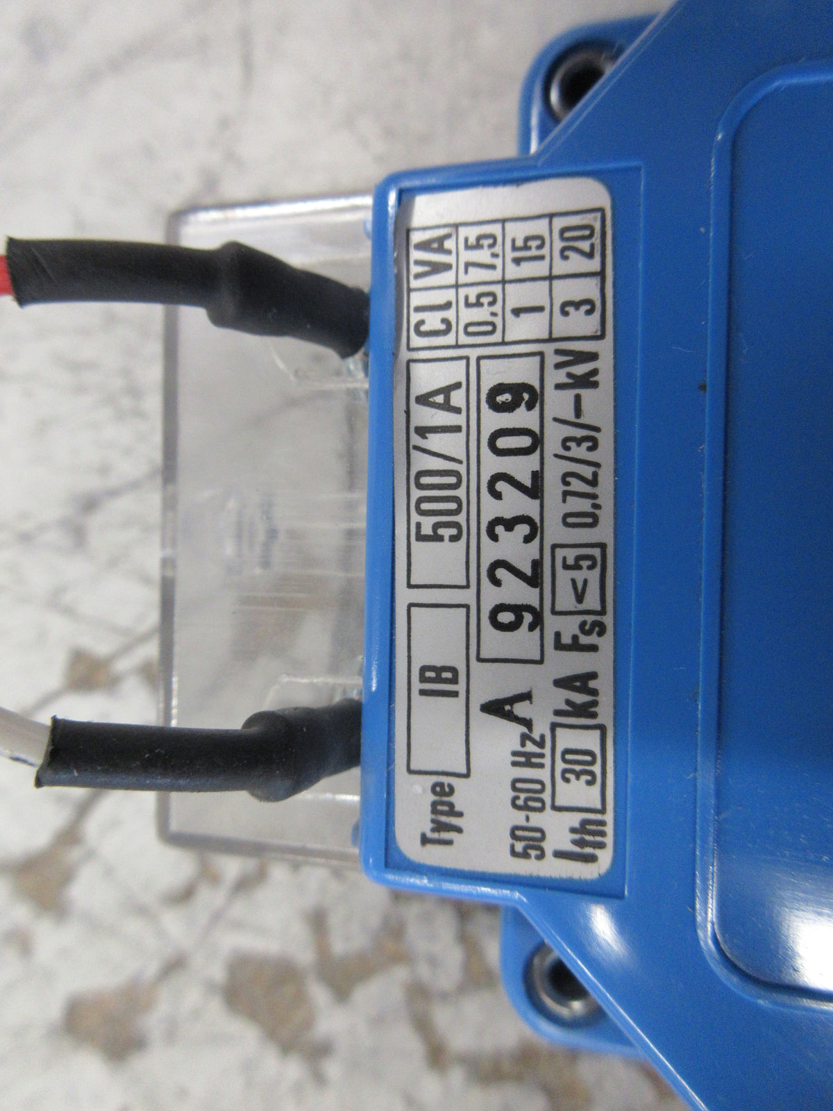 Celsa Type IB Current Transformer IB-500/1A Ratio 500:1A 50-60Hz Used