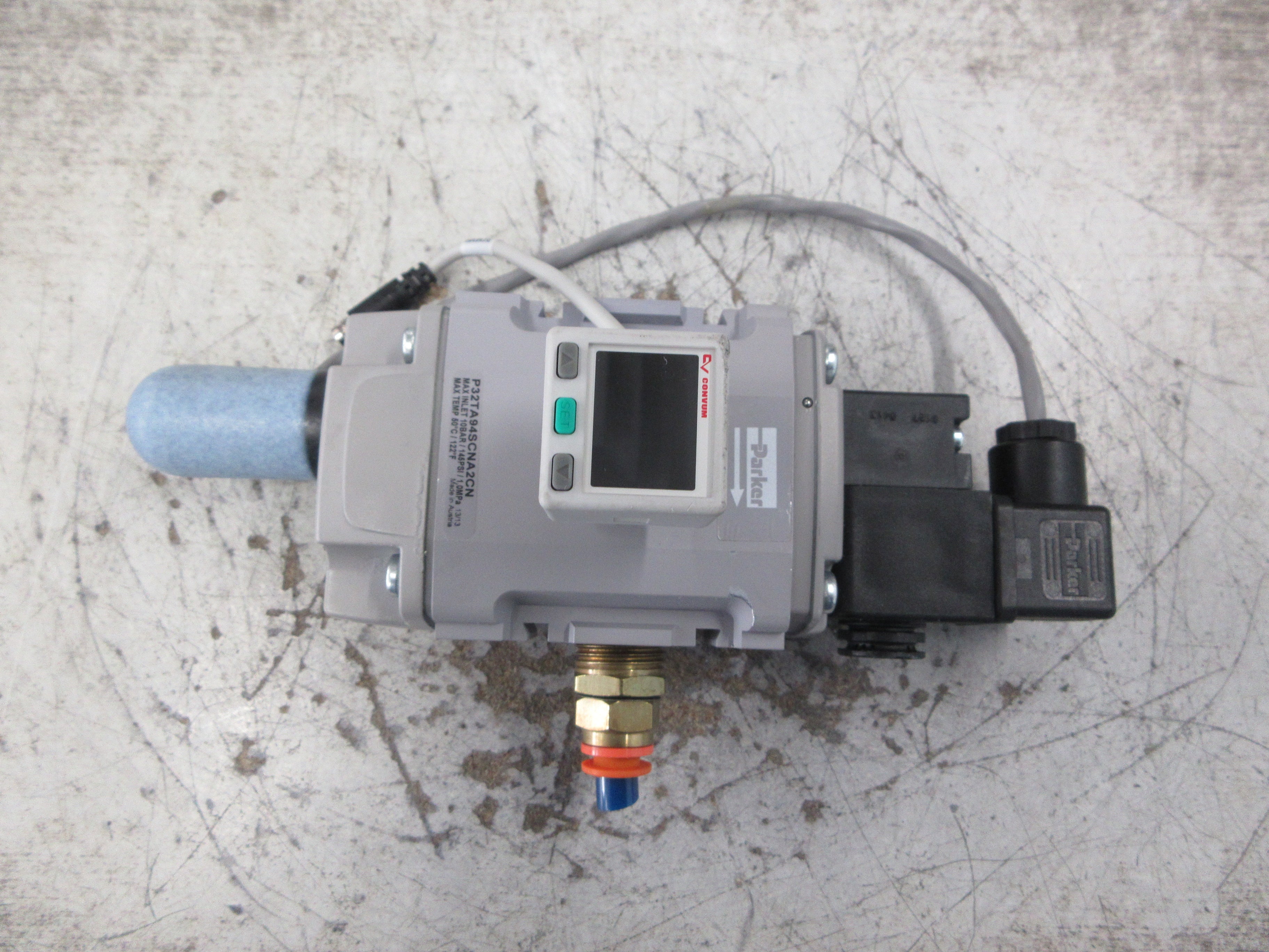Parker Global FRL Soft Start/Dump Valve P32TA94SCNA2CN 145 PSI 122°F Used