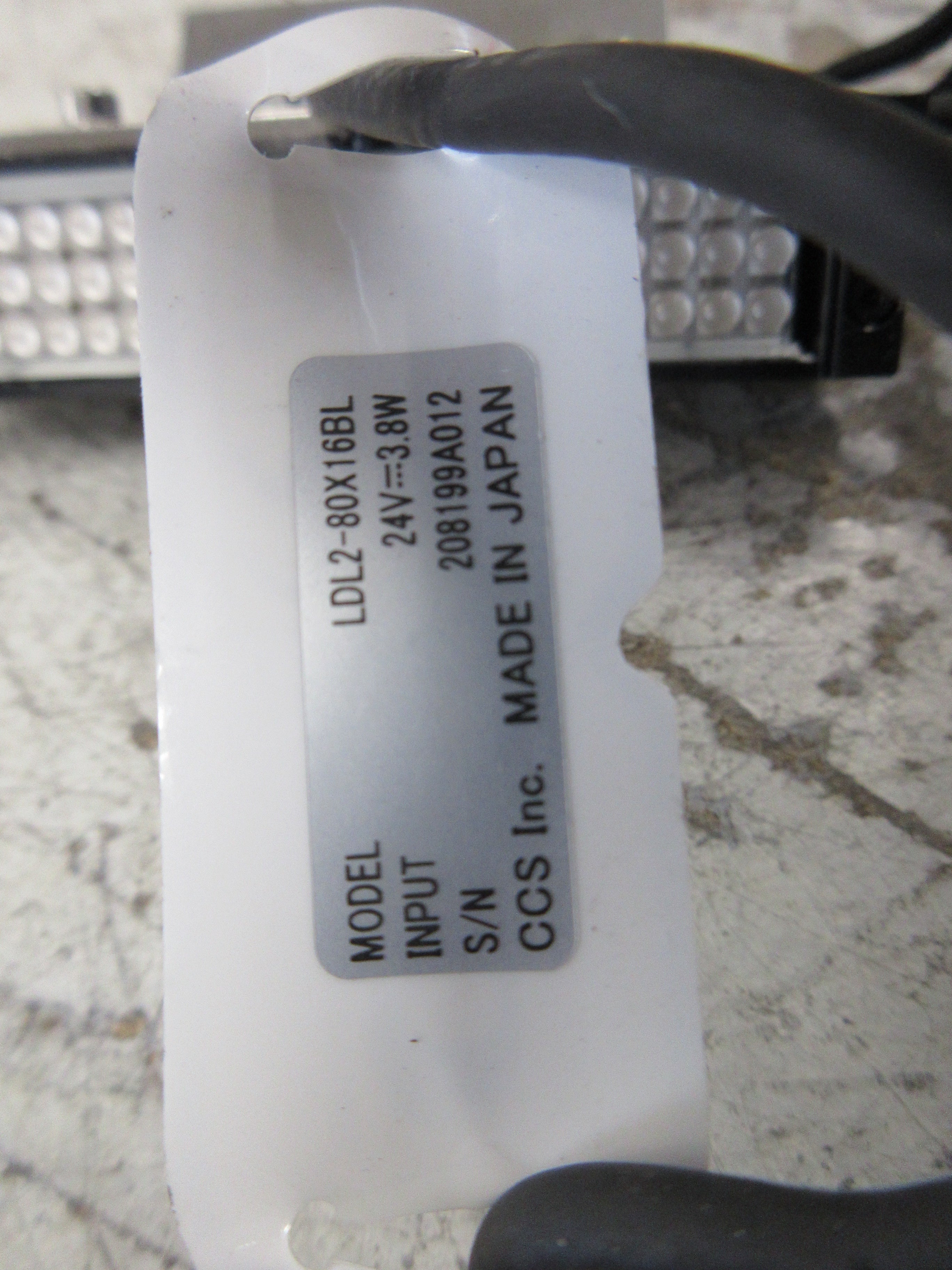 CCS Blue LED Light Fixture LDL2-80X16BL 24VDC 3.8W Used