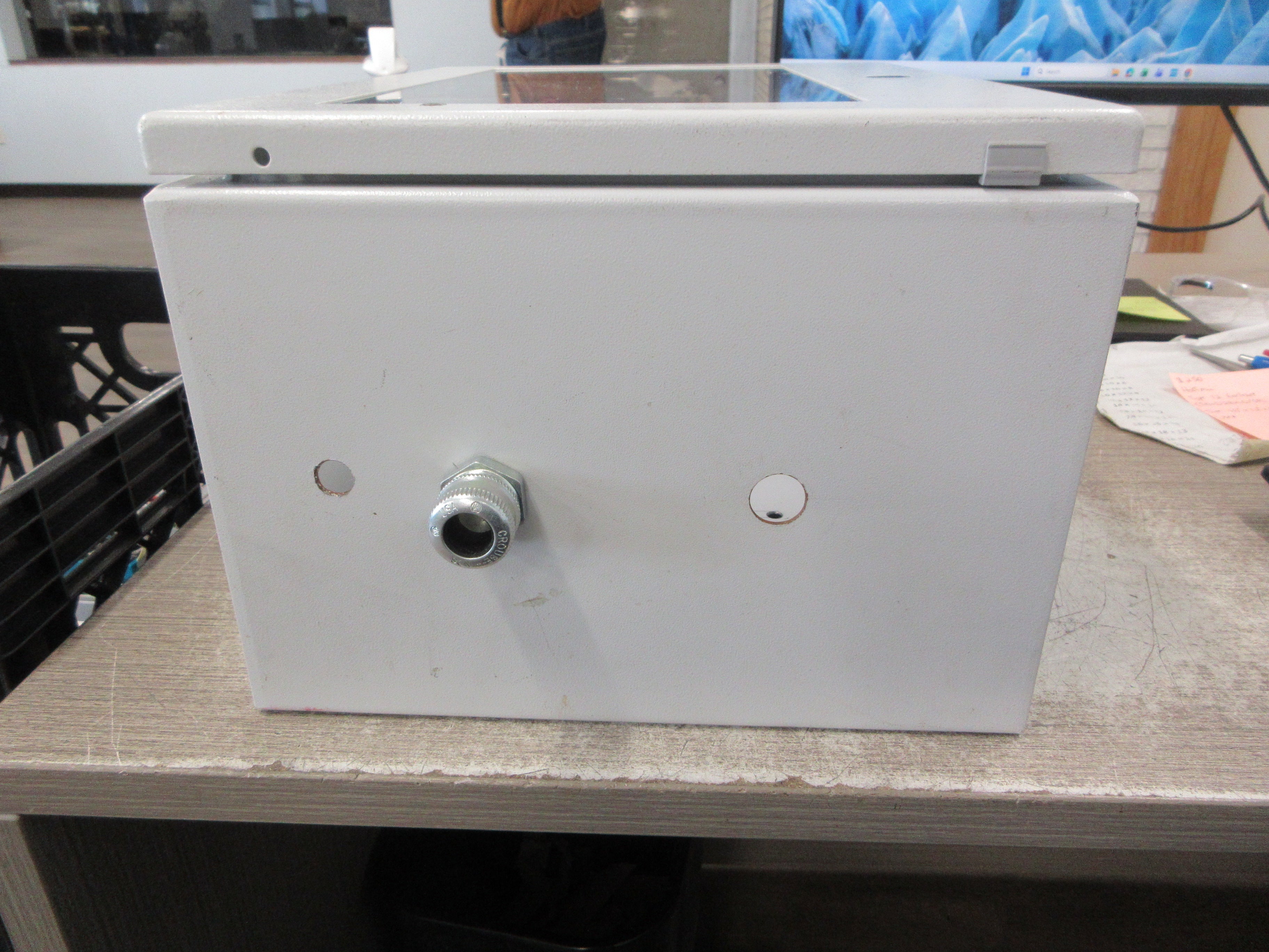 Hoffman Type 12 Enclosure CSD16128WLG/SPL Size: 16"x12"x8" Used