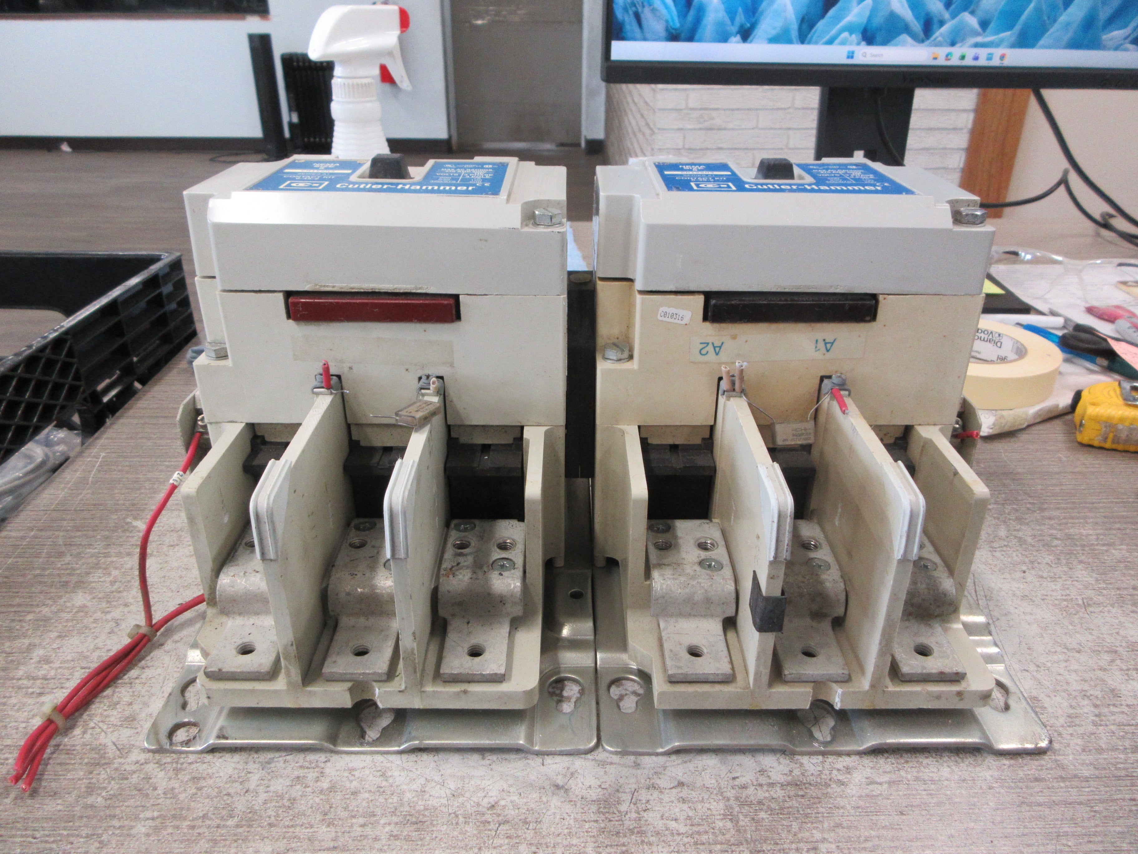 Cutler-Hammer Size 5 Reversing Contactor CN15SN3 120V Coil 270A 600V Used