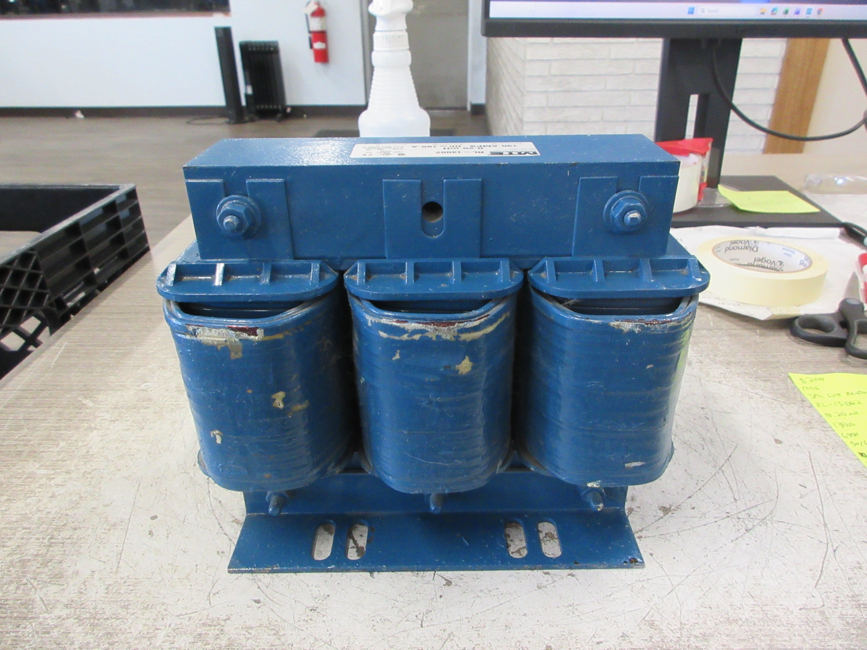 MTE 3Ph Line Reactor RL-13002 0.20mH 130A 690V 50/60Hz *No Lugs* Used