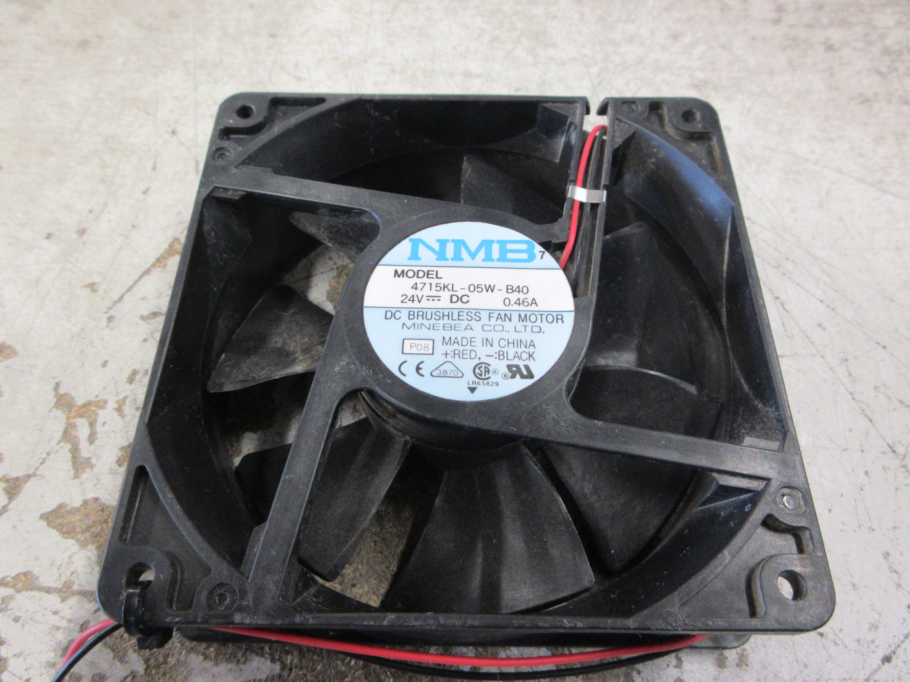 Minebea NMB Axial Fan 4715KL-05W-B40 24VDC 0.46A Used