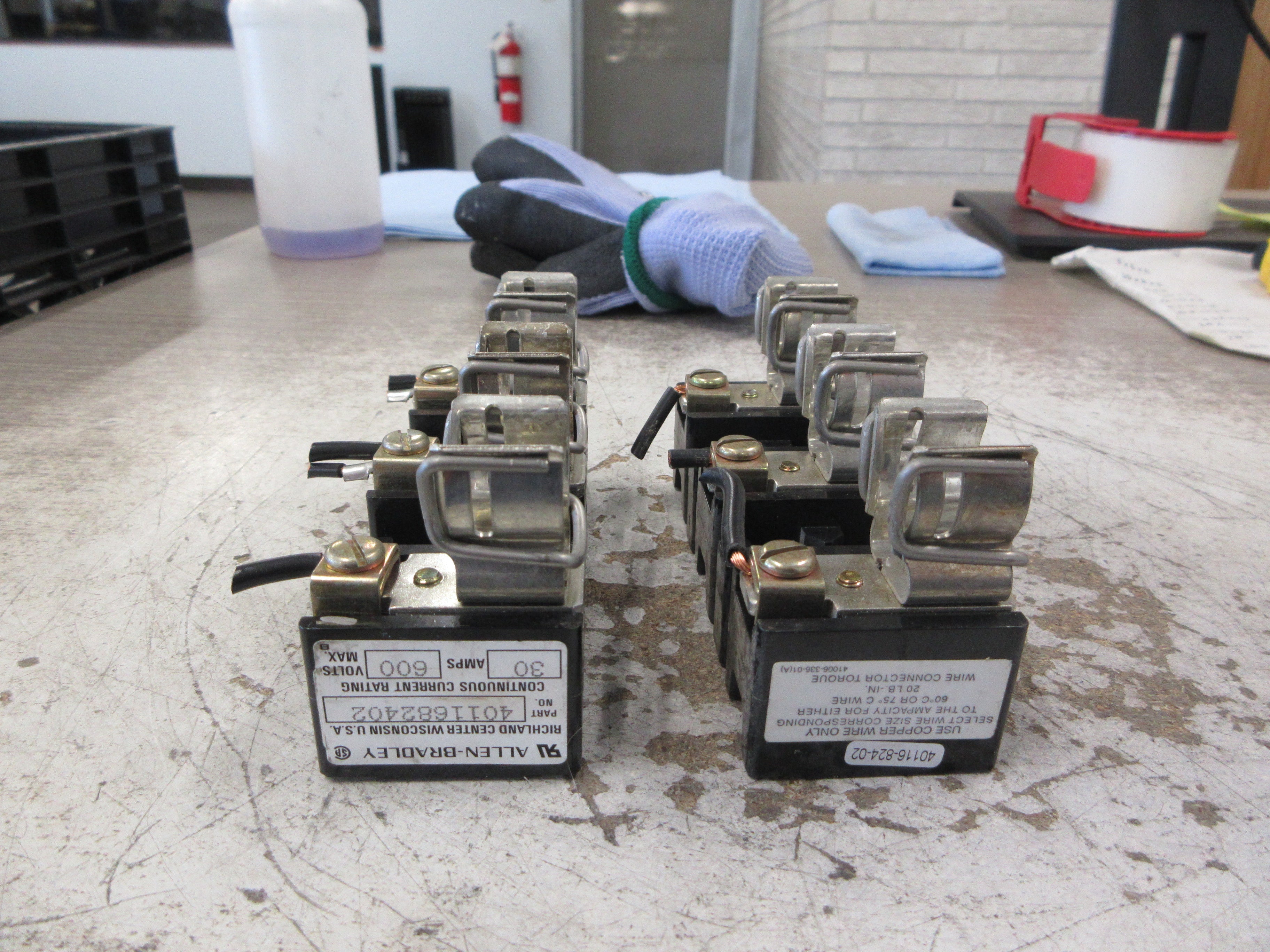 Allen-Bradley Fuse Holder 1494F-FS30 Ser. A 30A 600V 3P *1 Set* Used