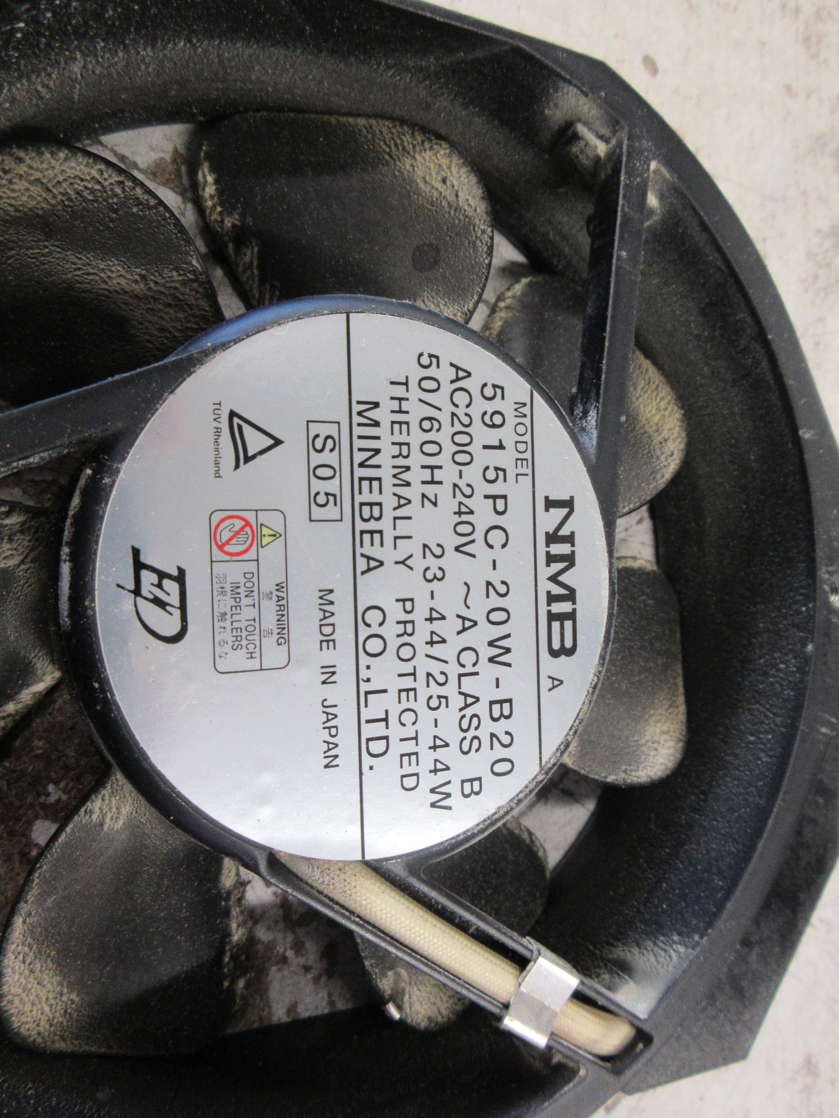 Minebea NMB Axial Fan 5915PC-20W-B20 200-240V 50/60Hz Used