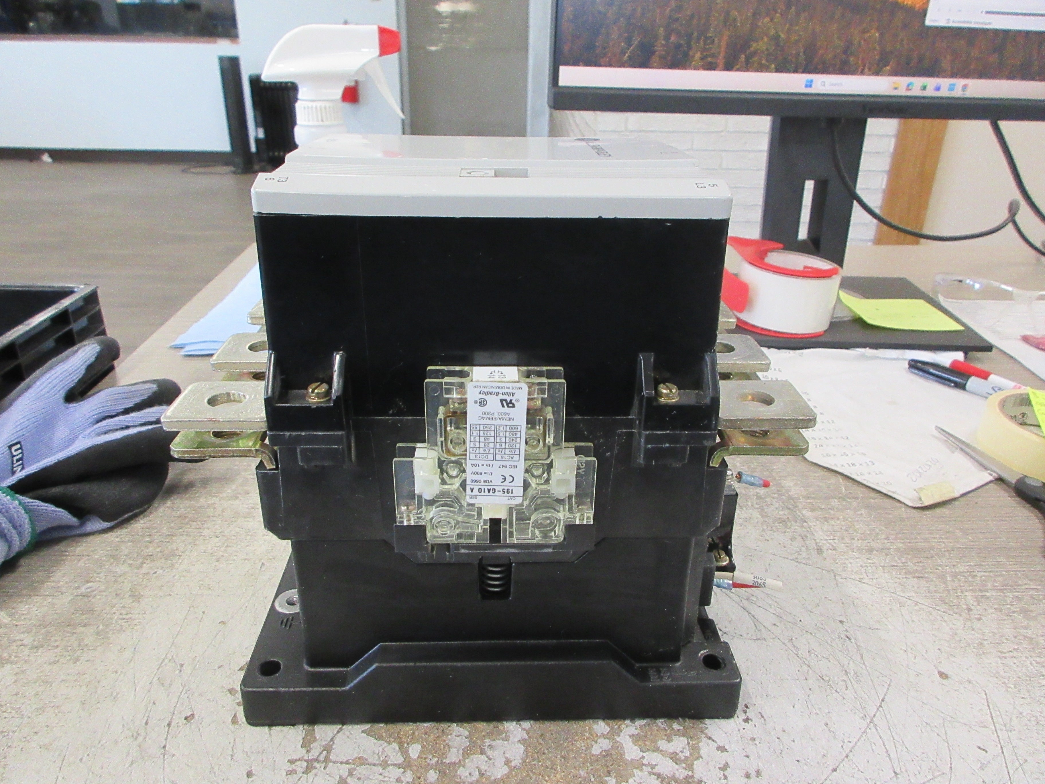 Allen-Bradley Contactor 100-B250N*3 Ser. B 120V Coil 250A 600V Used