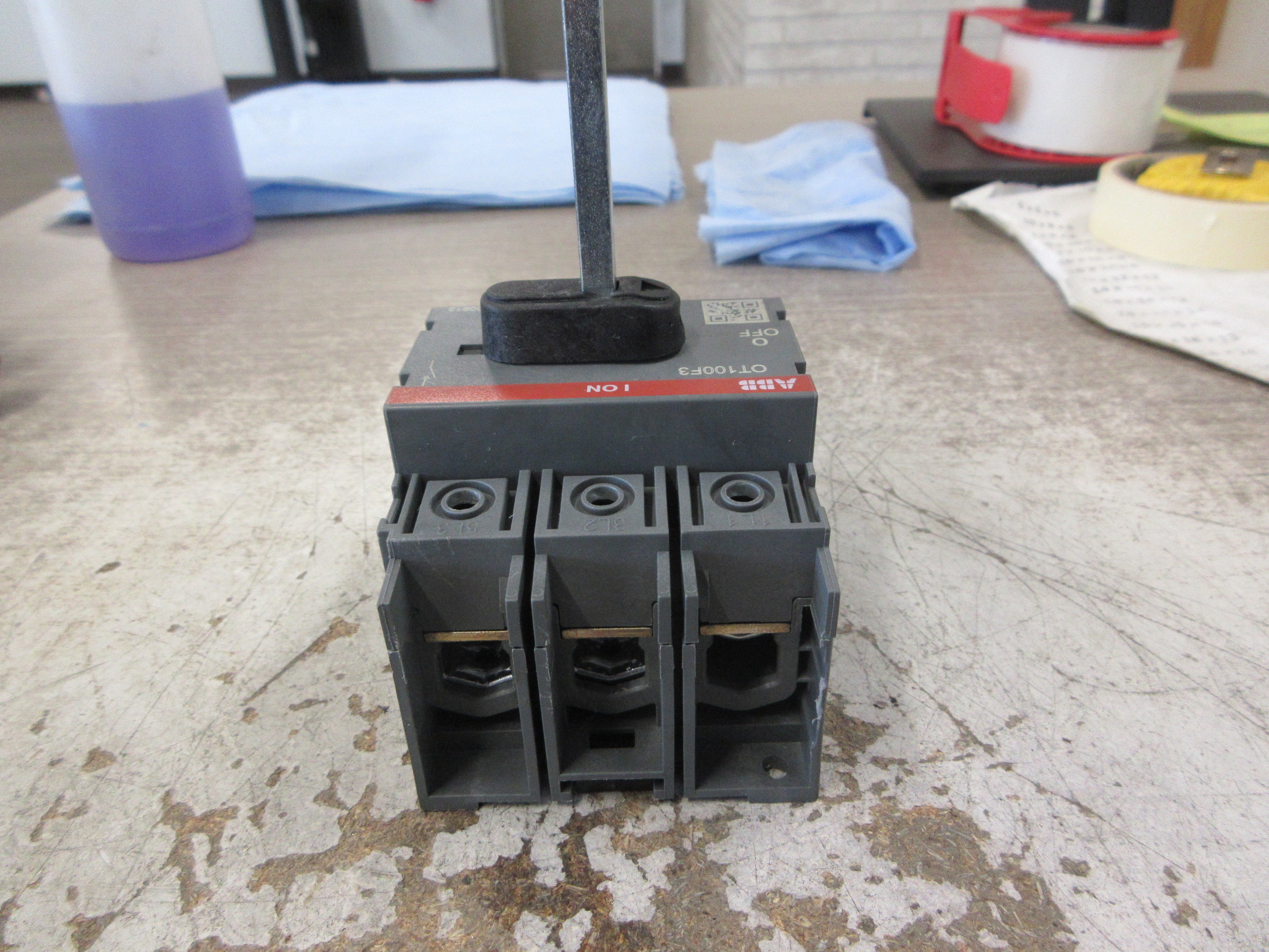 ABB Disconnect Switch OT100F3 100A 600V 3Ph Used