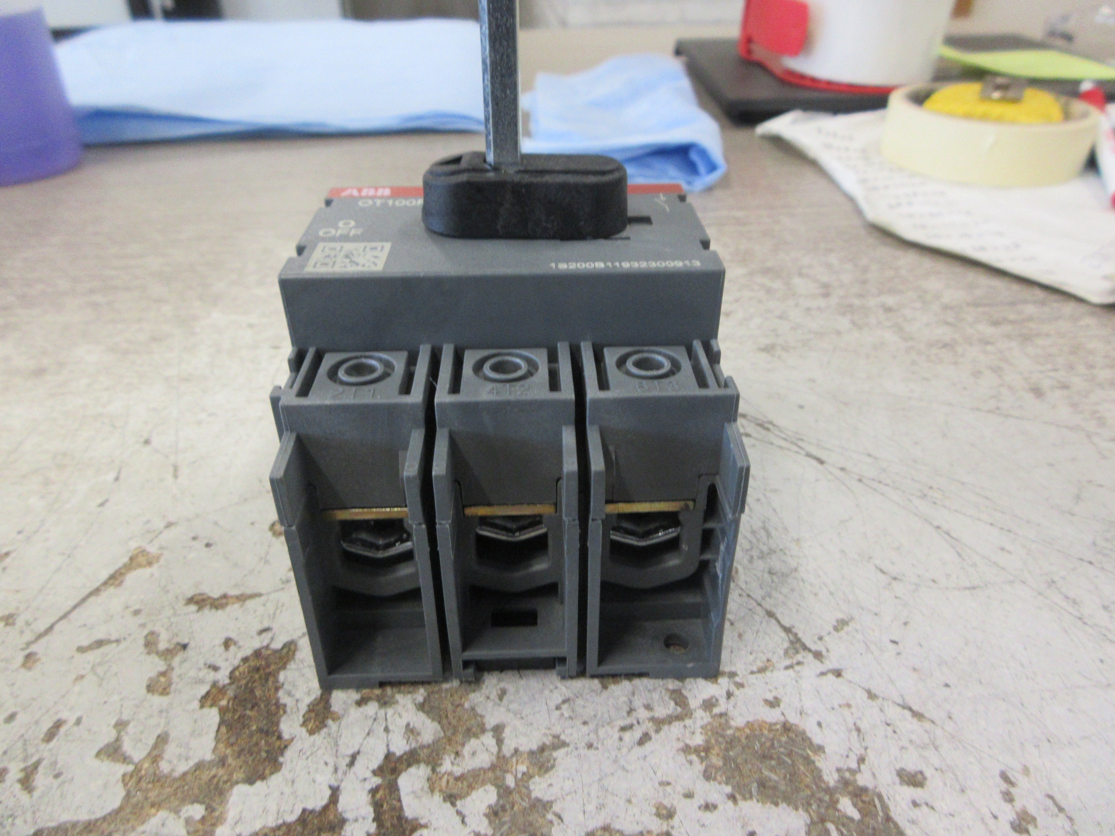 ABB Disconnect Switch OT100F3 100A 600V 3Ph Used