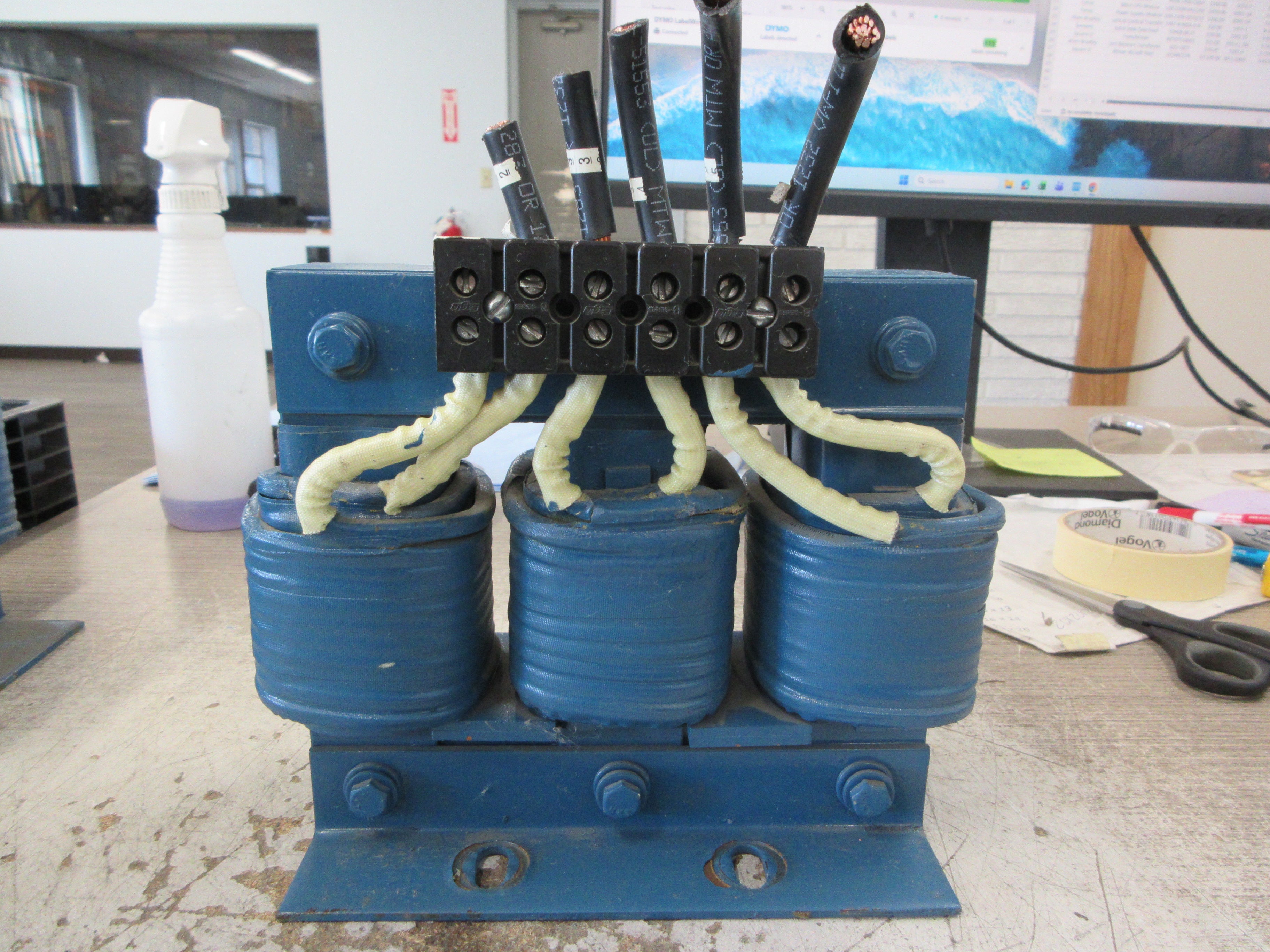 MTE 3Ph Line Reactor RL-05502 0.5mH 55A 600V 50/60Hz Used