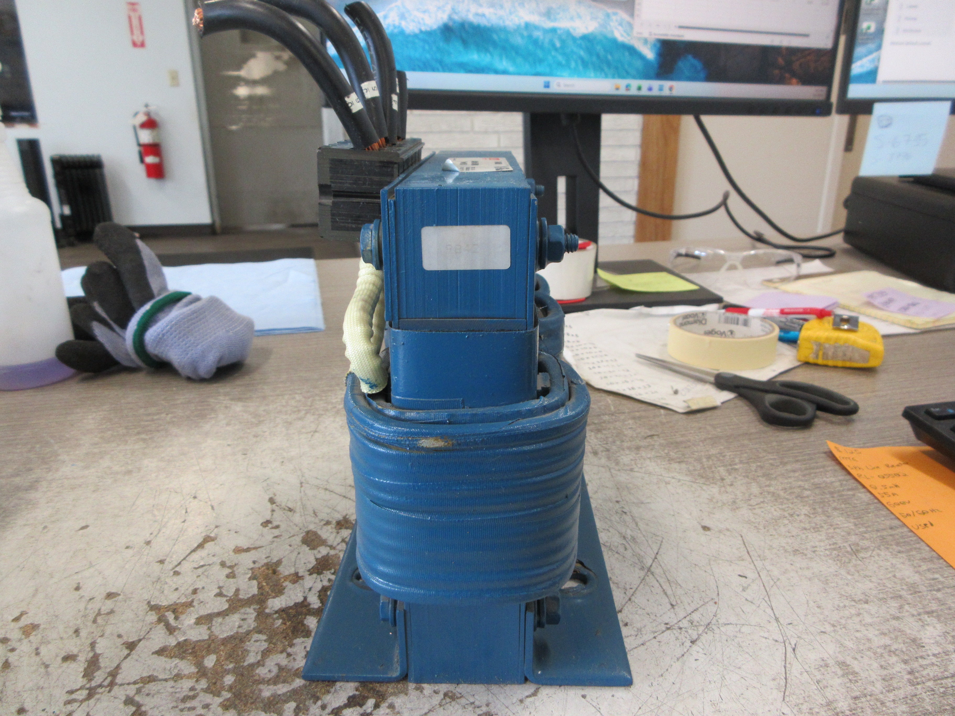 MTE 3Ph Line Reactor RL-05502 0.5mH 55A 600V 50/60Hz Used