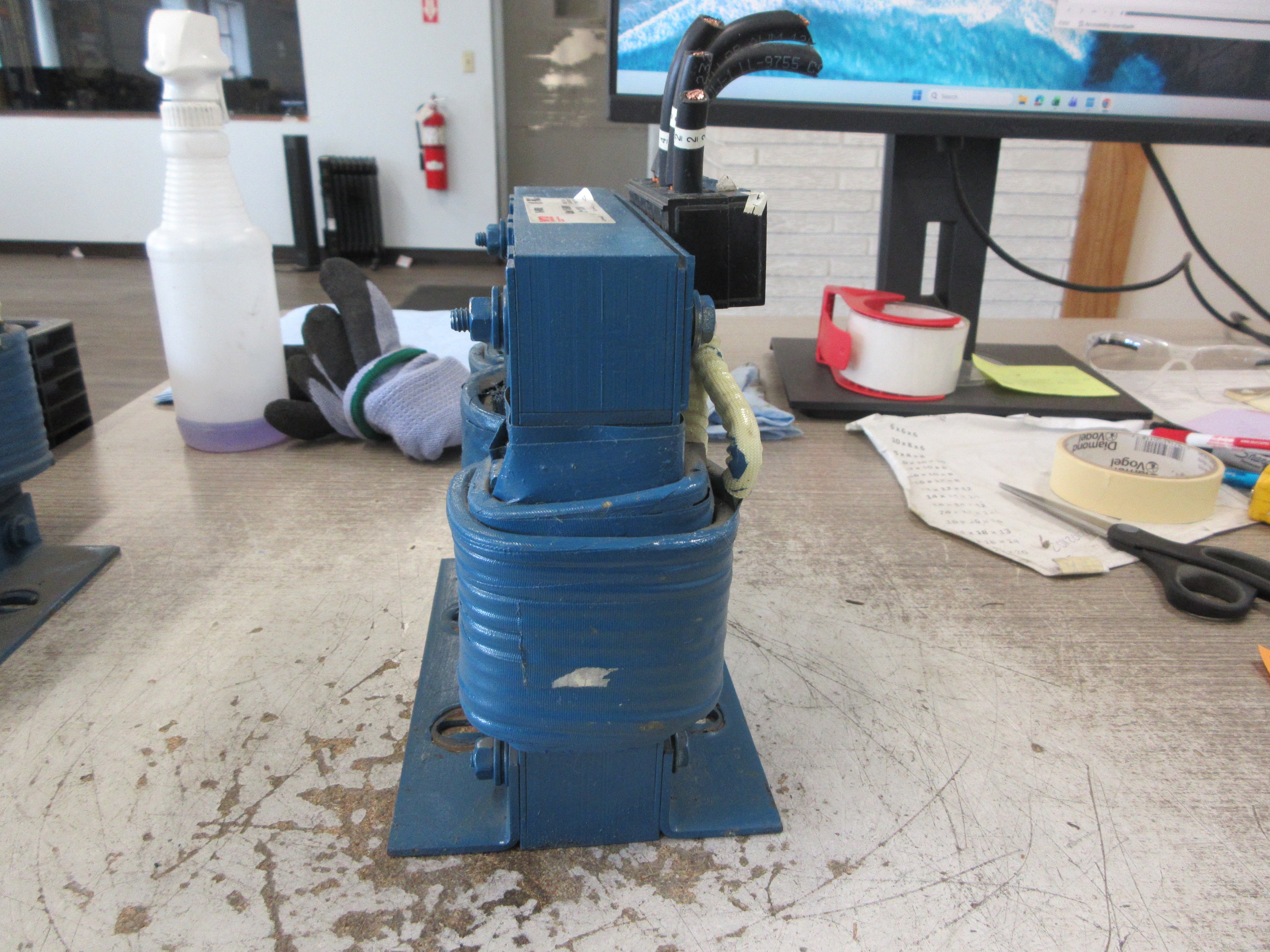 MTE 3Ph Line Reactor RL-05502 0.5mH 55A 600V 50/60Hz Used