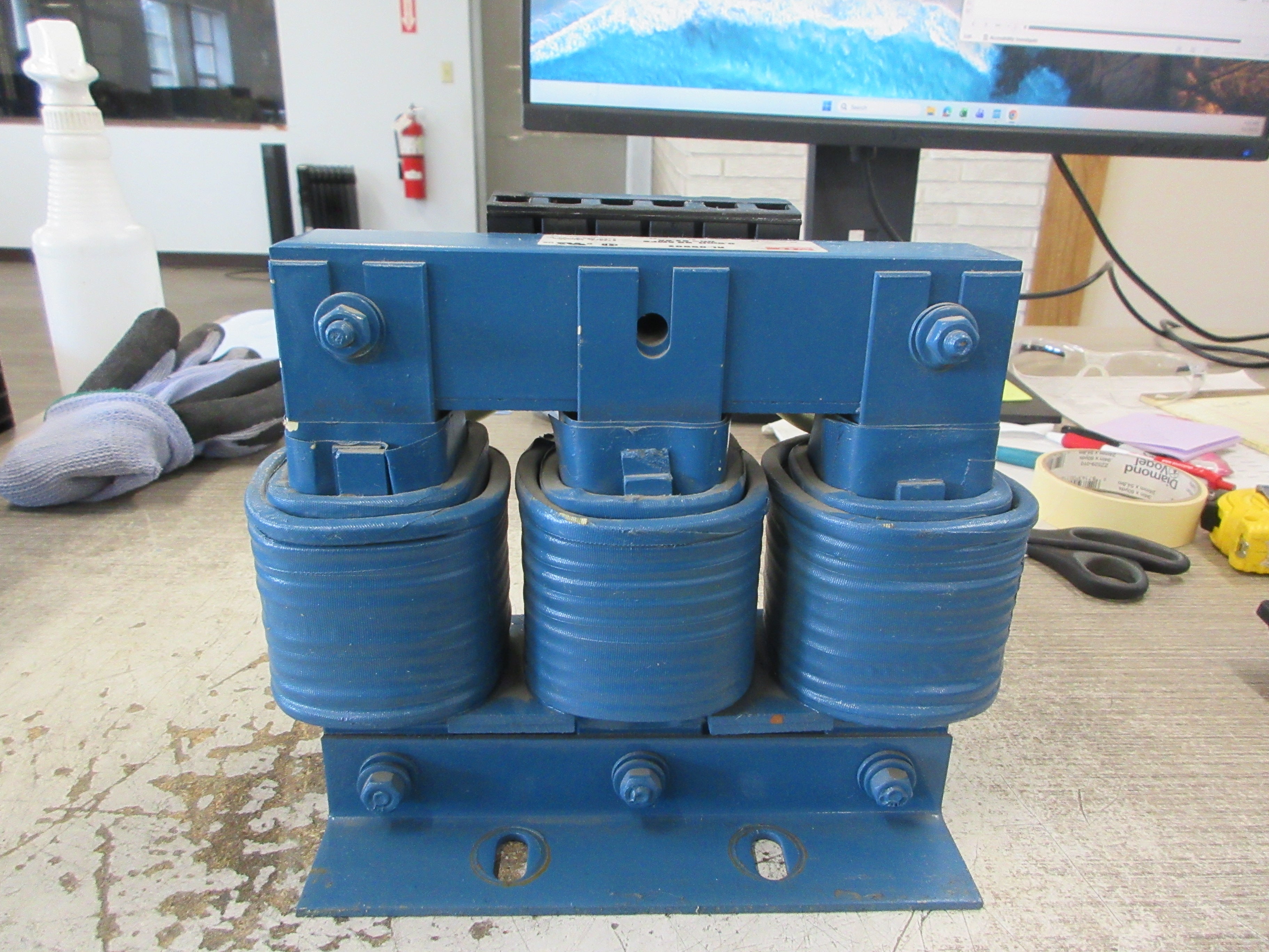 MTE 3Ph Line Reactor RL-05502 0.5mH 55A 600V 50/60Hz Used