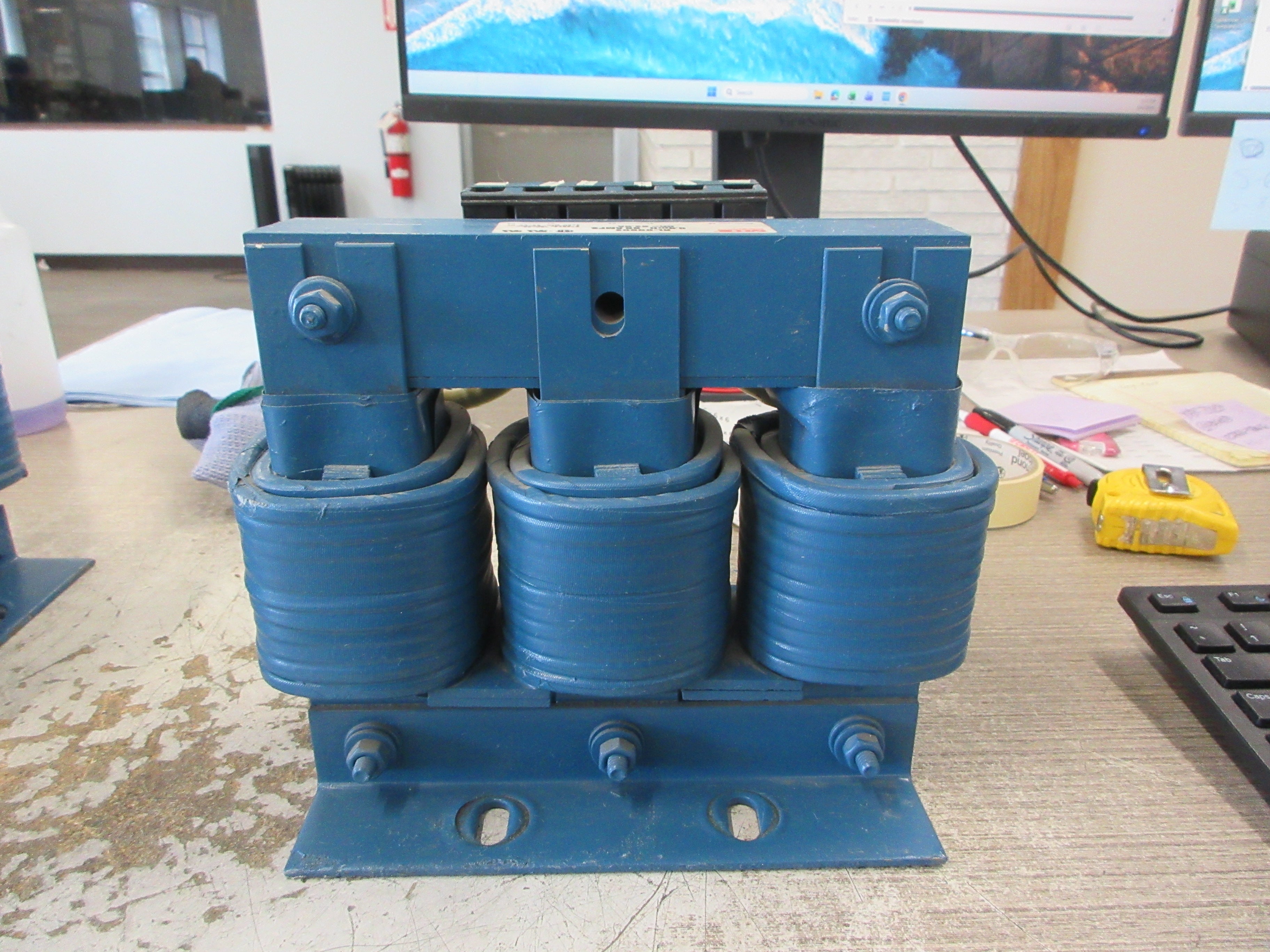 MTE 3Ph Line Reactor RL-05502 0.5mH 55A 600V 50/60Hz Used