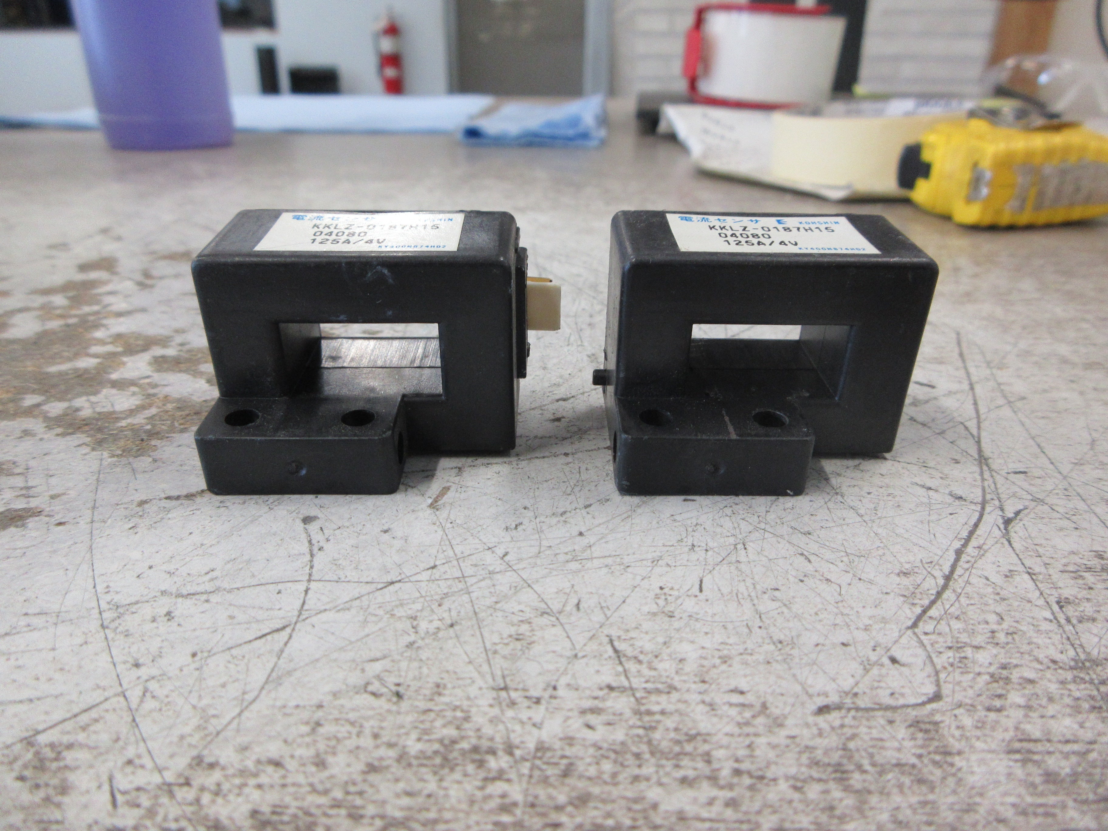 Kohshin Current Sensor KKLZ-0187H15 125A 4V *Lot of 2* Used