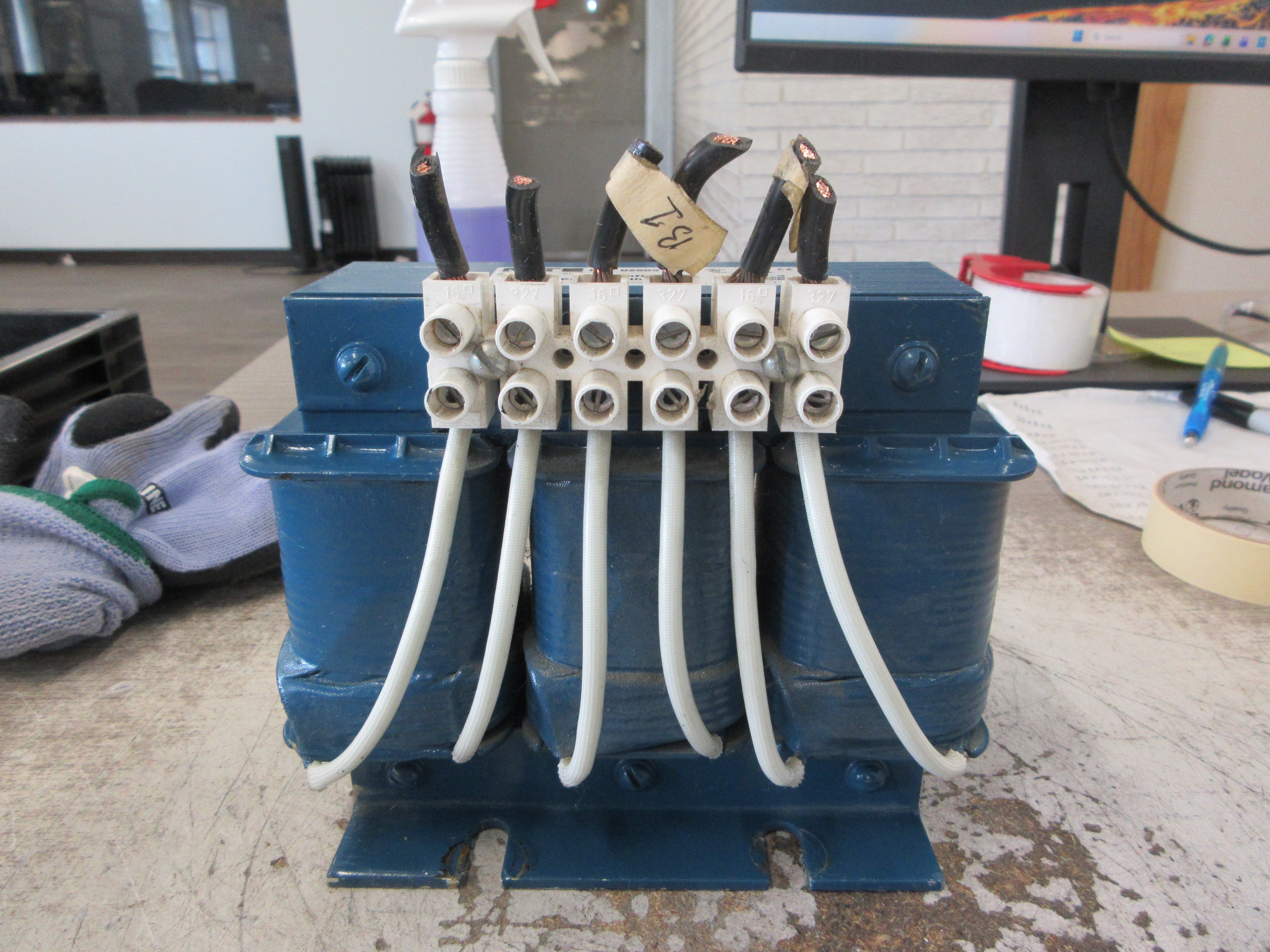 MTE 3Ph Line Reactor RL-02503 25A 1.80mH 600V 50/60Hz Used
