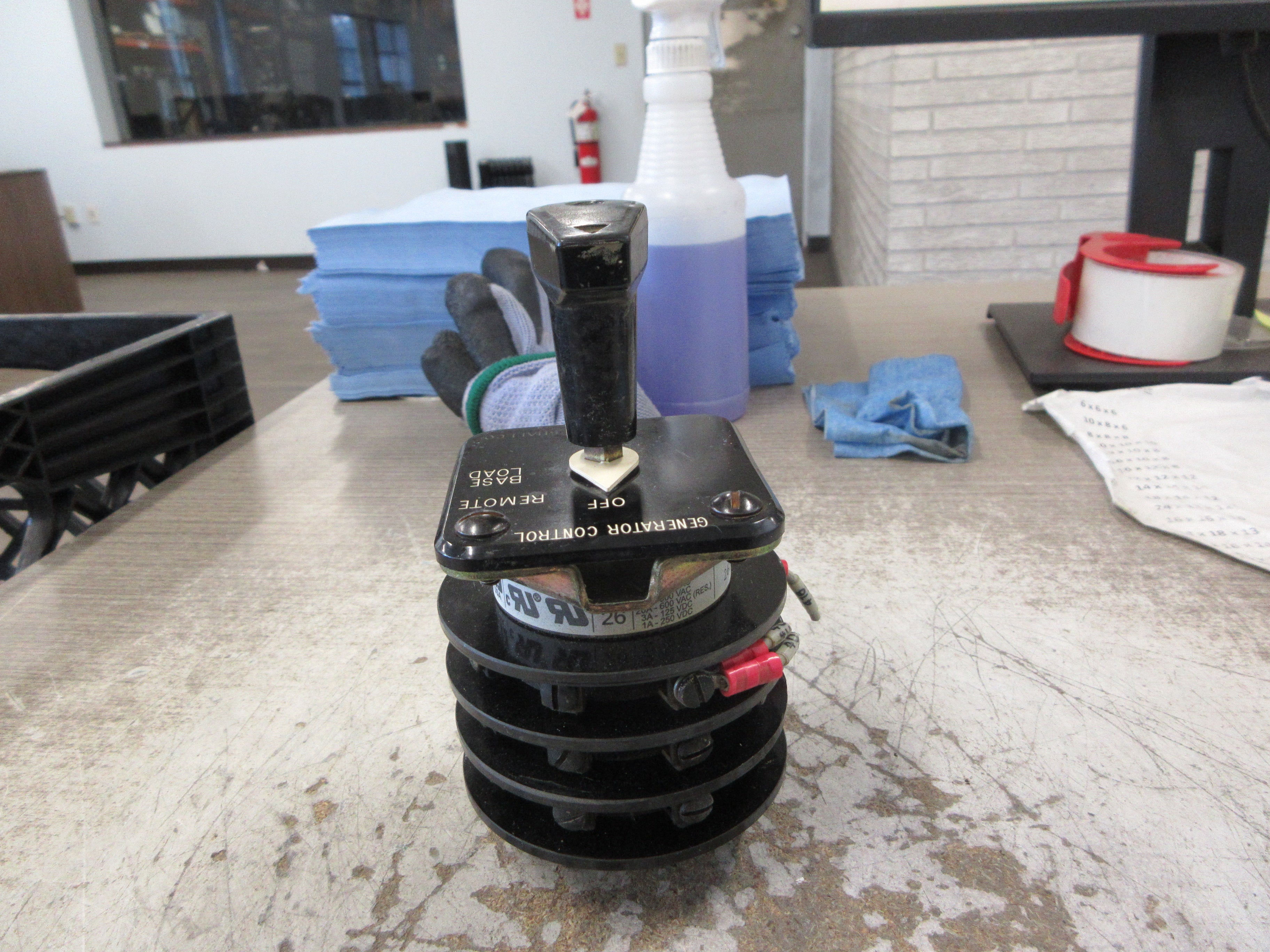 Shallco Generator Control Rotary Switch 26303B Used