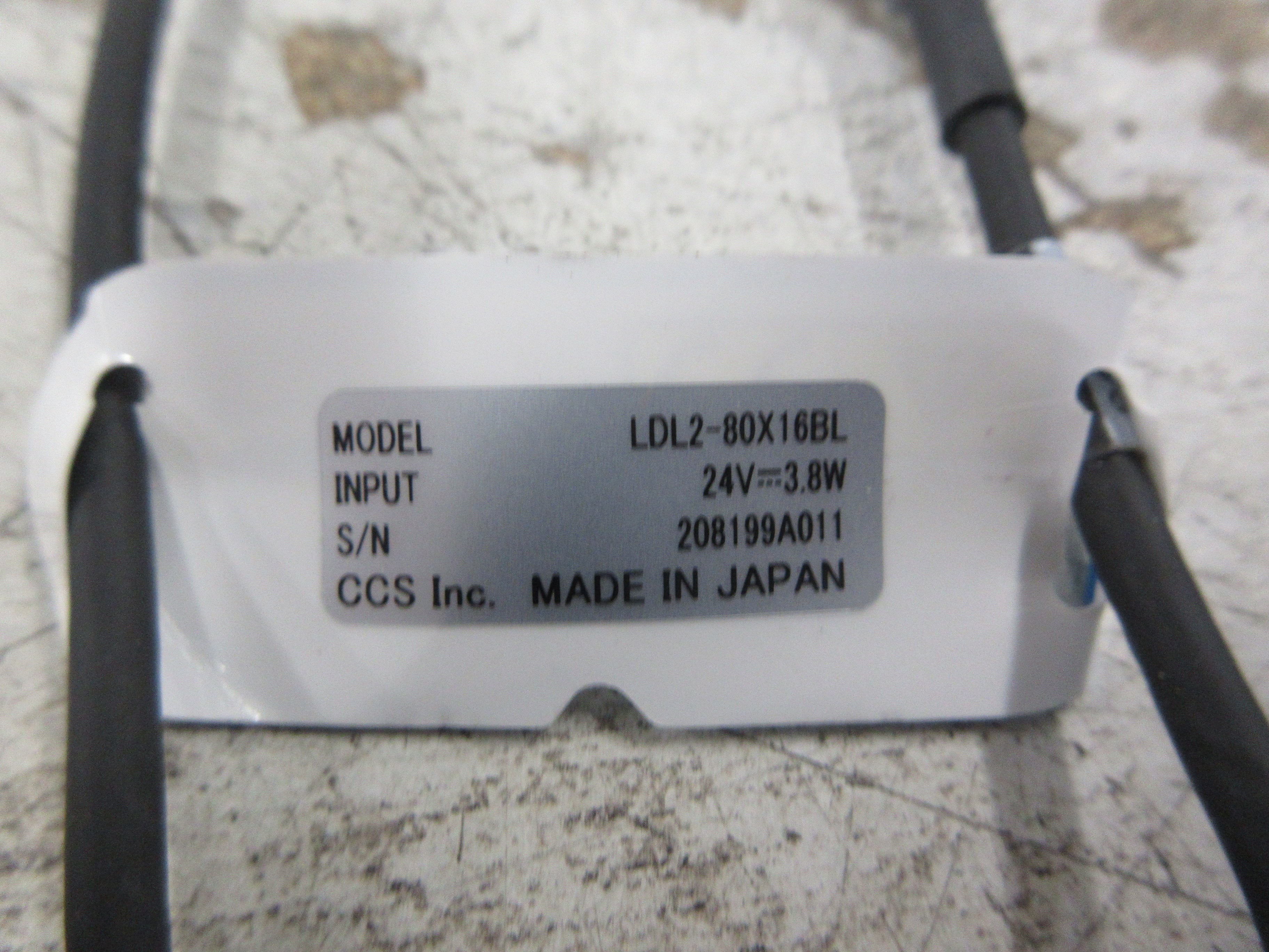 CCS Blue LED Light Fixture LDL2-80X16BL 24VDC 3.8W Used