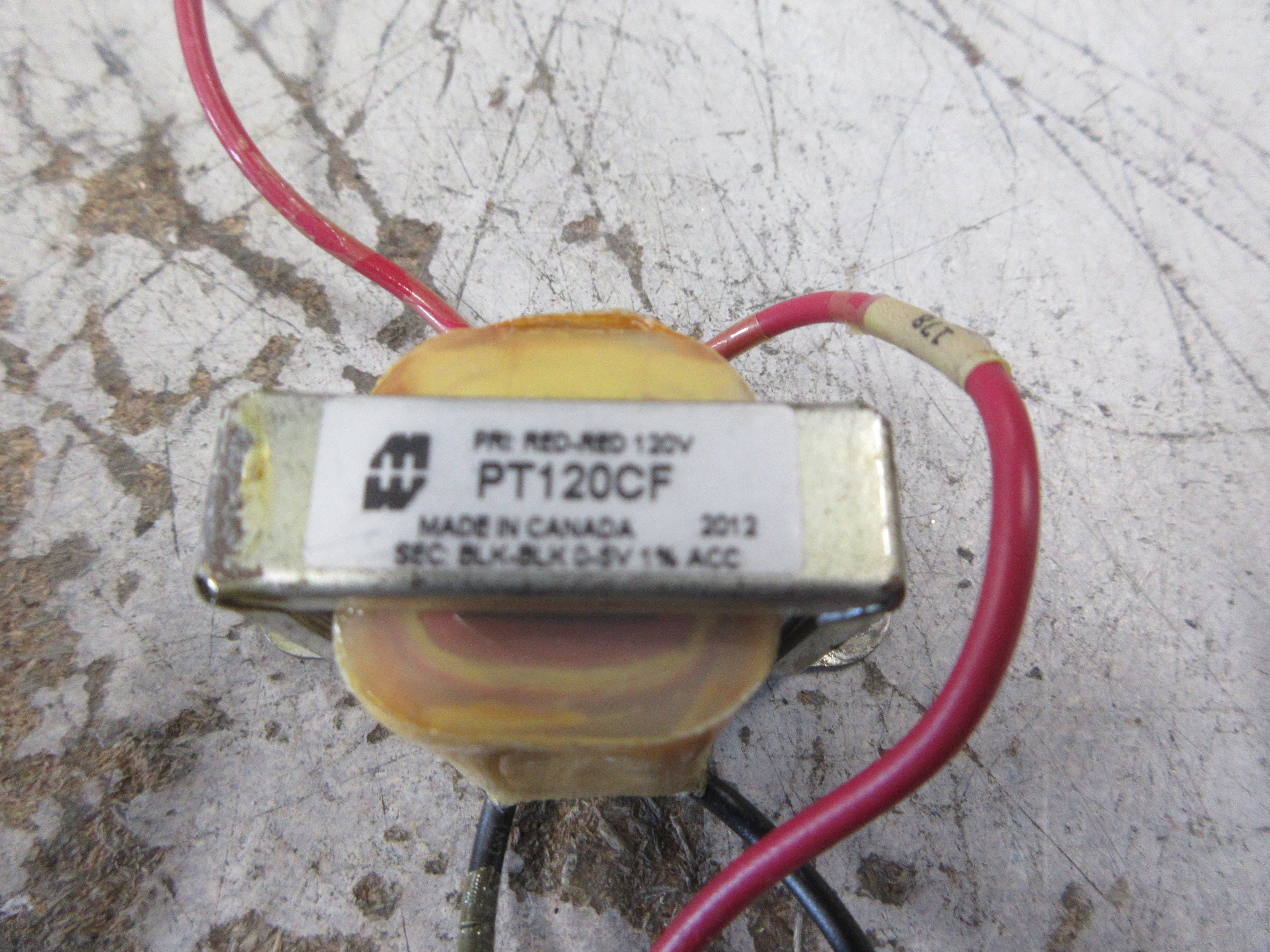 Hammond Transformer PT120CF Pri: 120V Sec: 0-5V Used