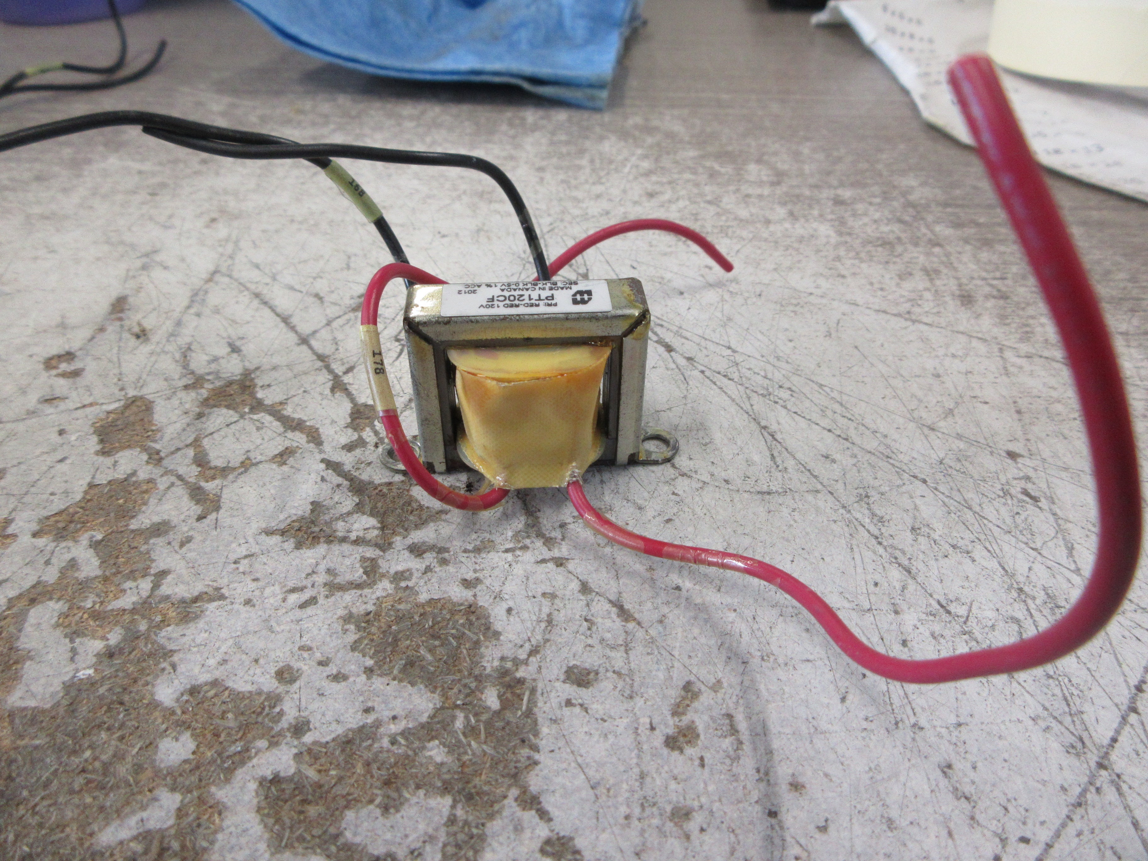 Hammond Transformer PT120CF Pri: 120V Sec: 0-5V Used