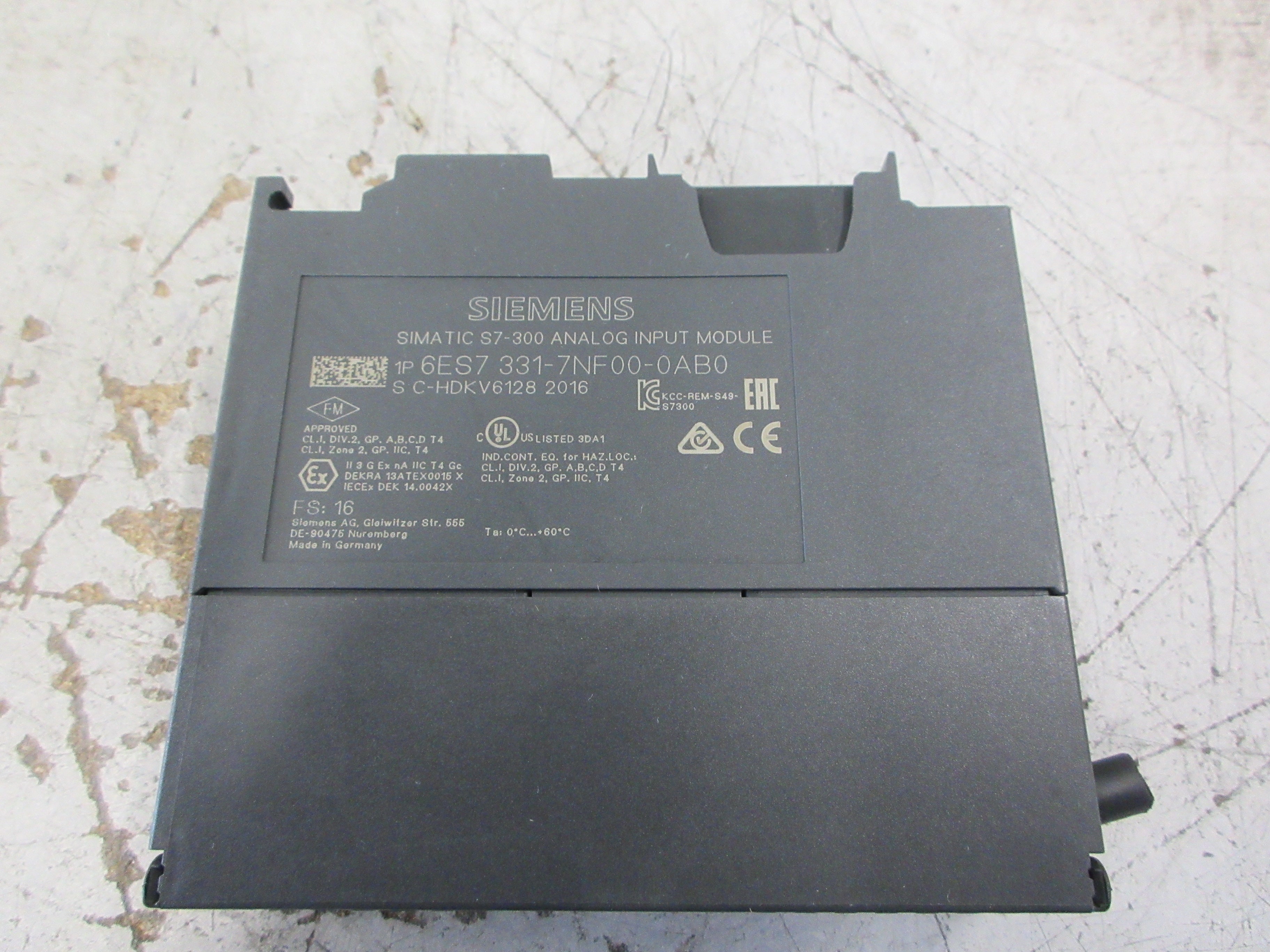 Siemens Simatic S7-300 Analog Input Module 6ES7 331-7NF00-0AB0 FS: 16 Used