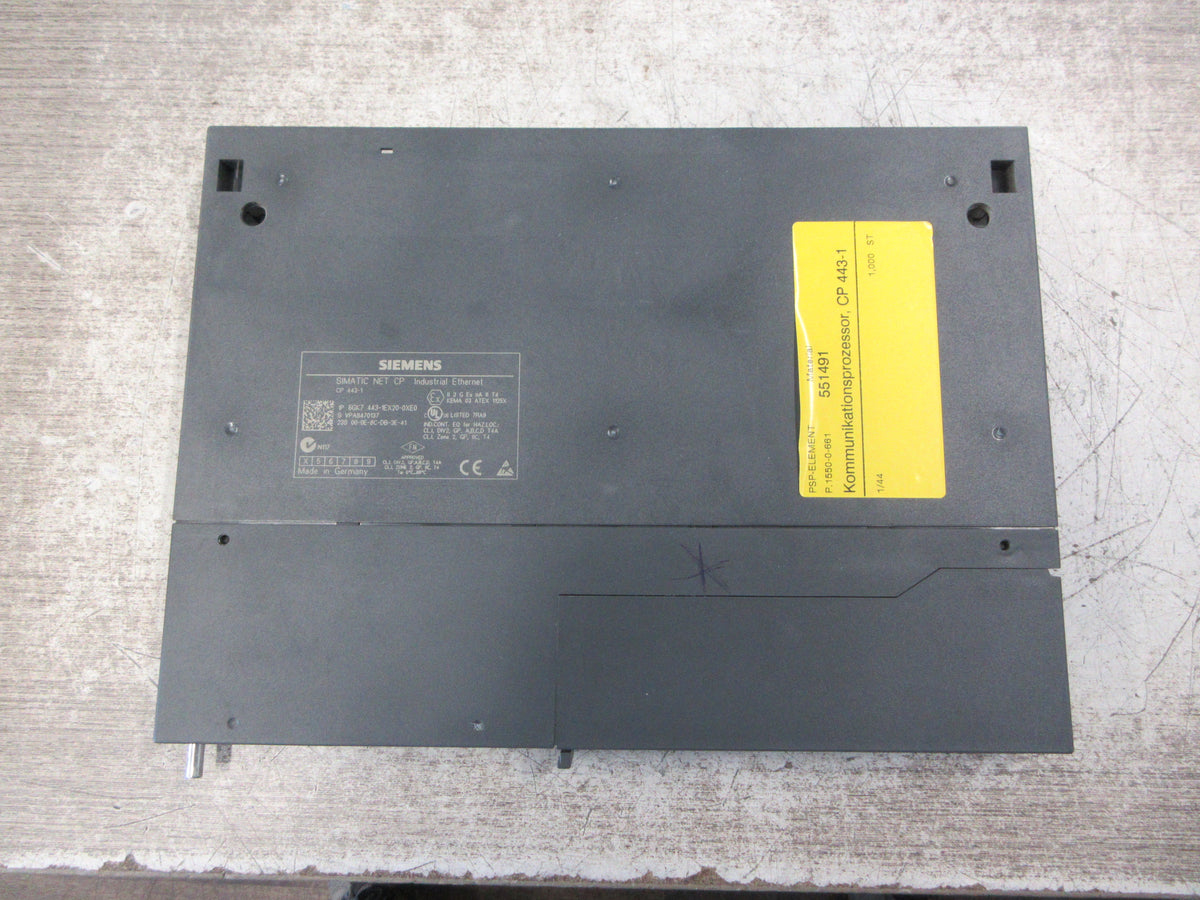 Siemens Simatic Net CP Industrial Ethernet Module 6GK7 443-1EX20-0XE0 Used