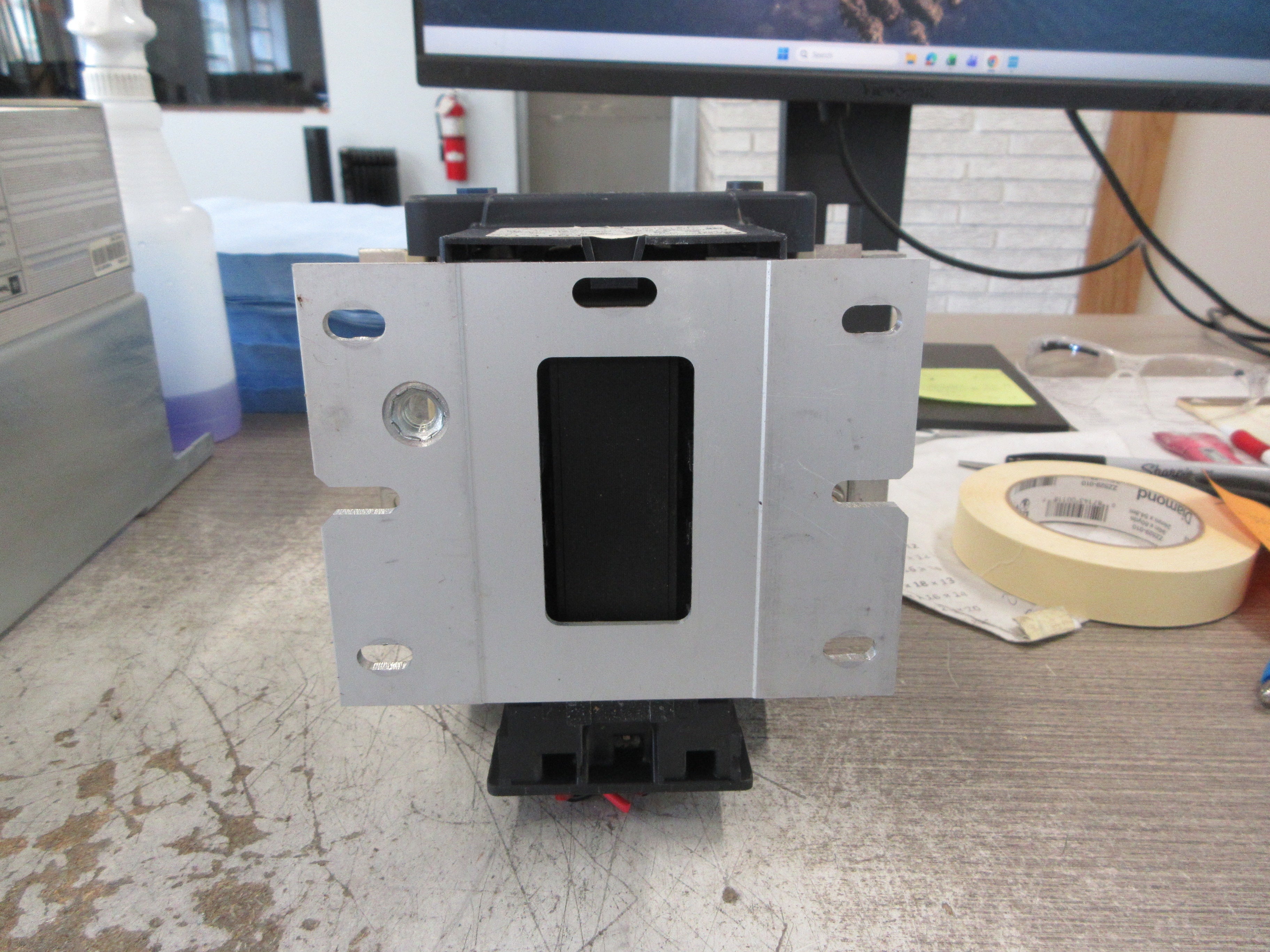 Telemecanique Contactor LC1F115 115-120V Coil w/ Aux Contact Block Used