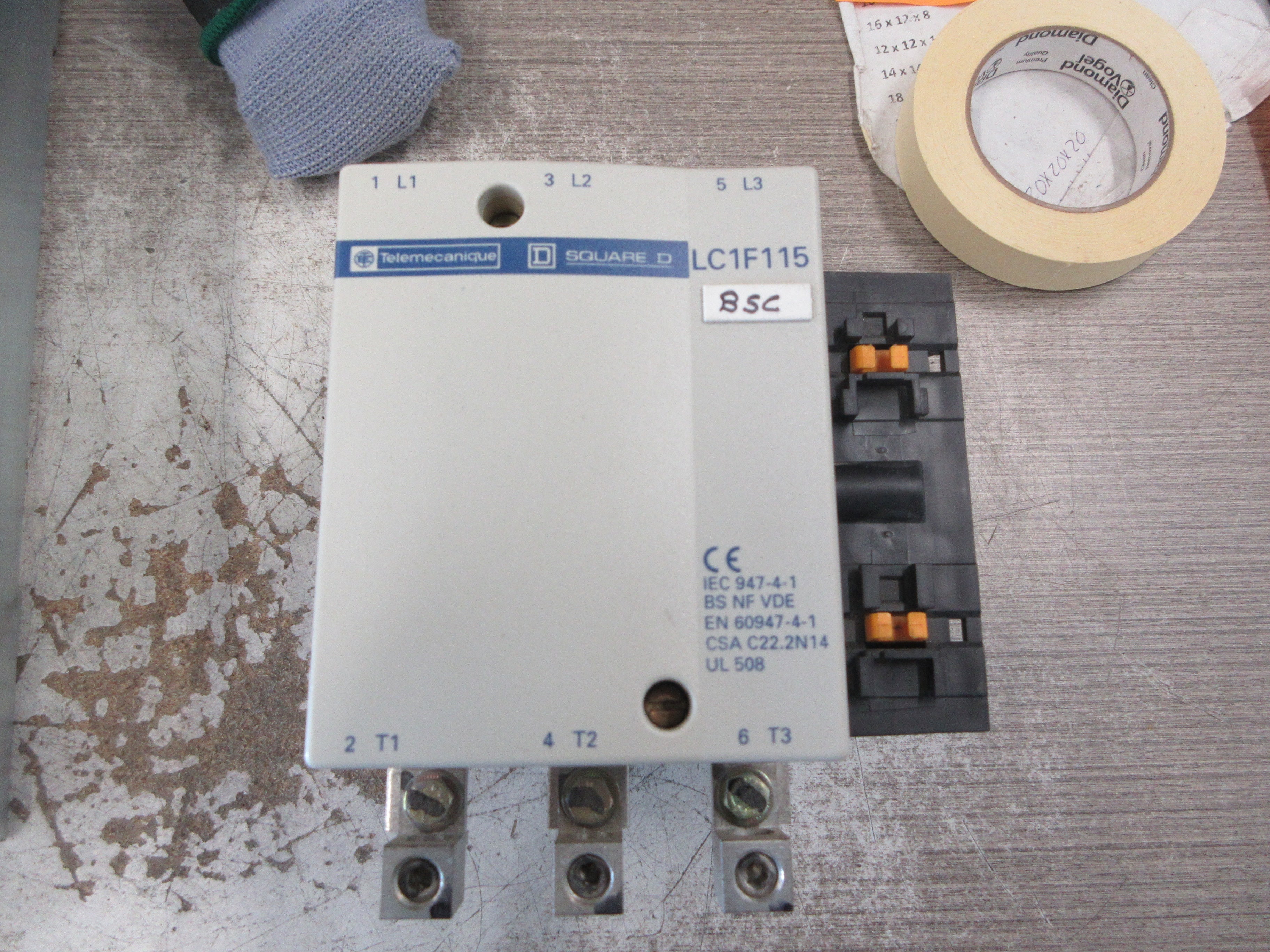 Telemecanique Contactor LC1F115 115-120V Coil 175A 600V (3) Lugs Used