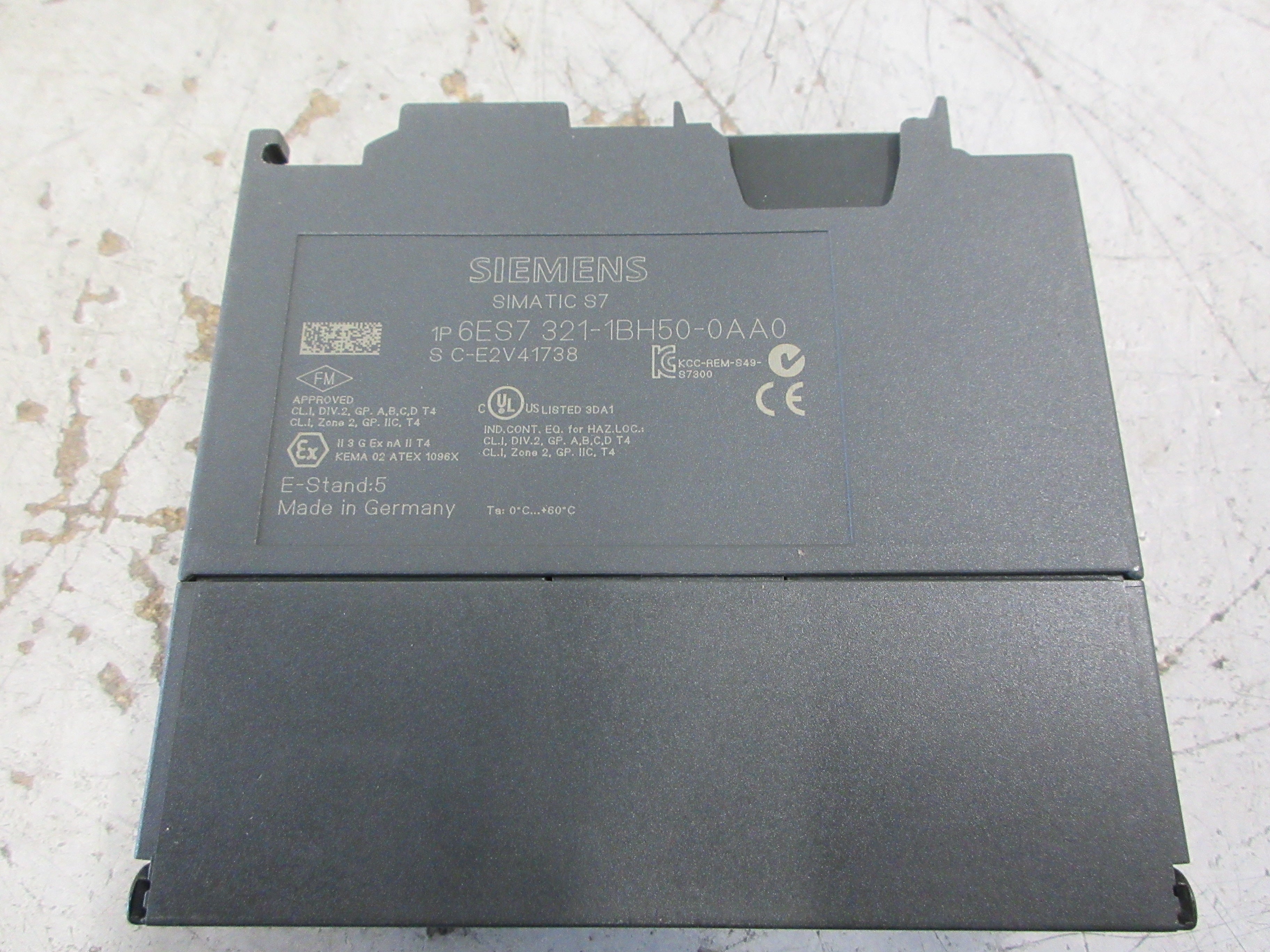 Siemens Simatic S7 Digital Input Module 6ES7 321-1BH50-0AA0 E-Stand: 5 Used