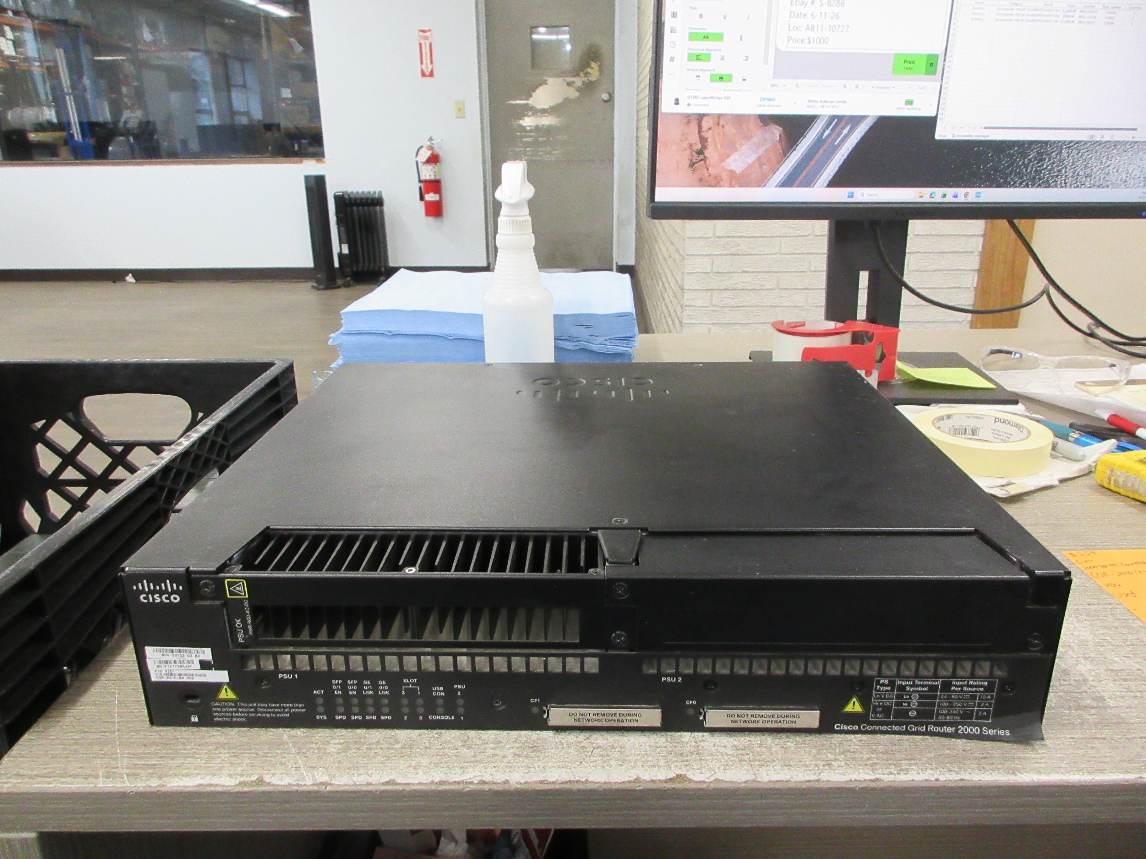 Cisco 2000 Series Connected Grid Router CGR-2010/K9 V02 Used