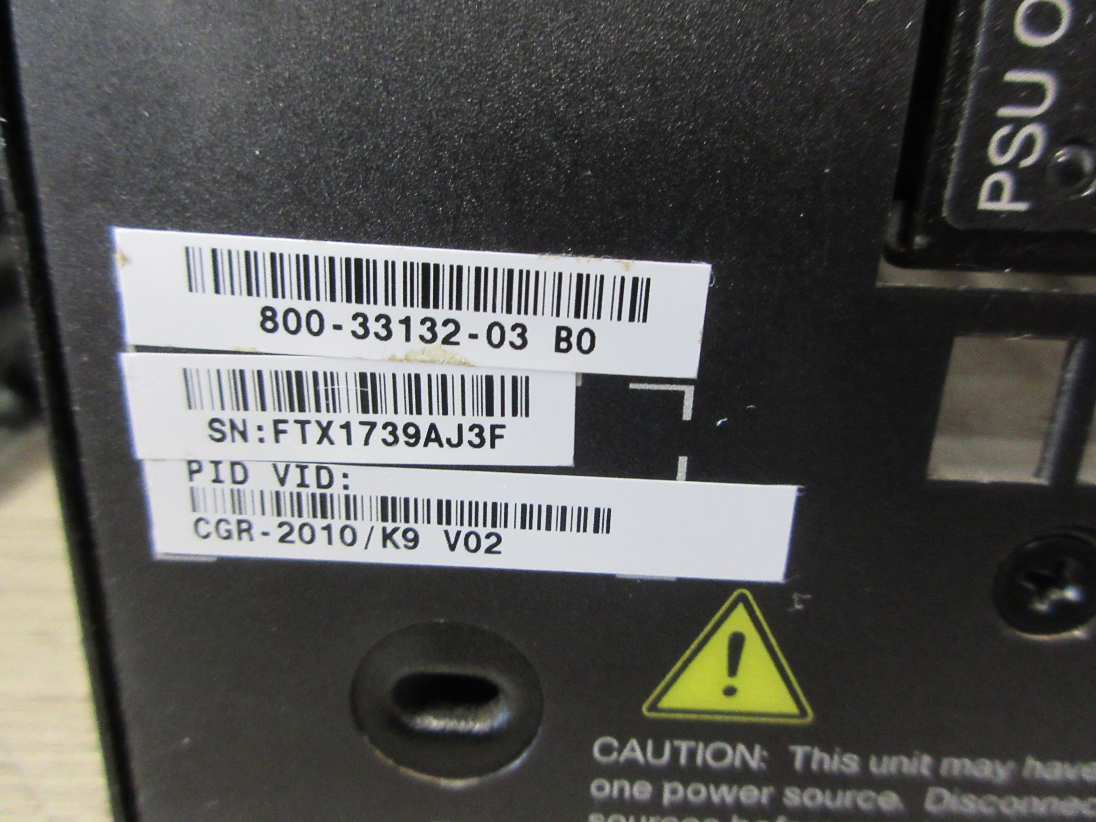 Cisco 2000 Series Connected Grid Router CGR-2010/K9 V02 Used