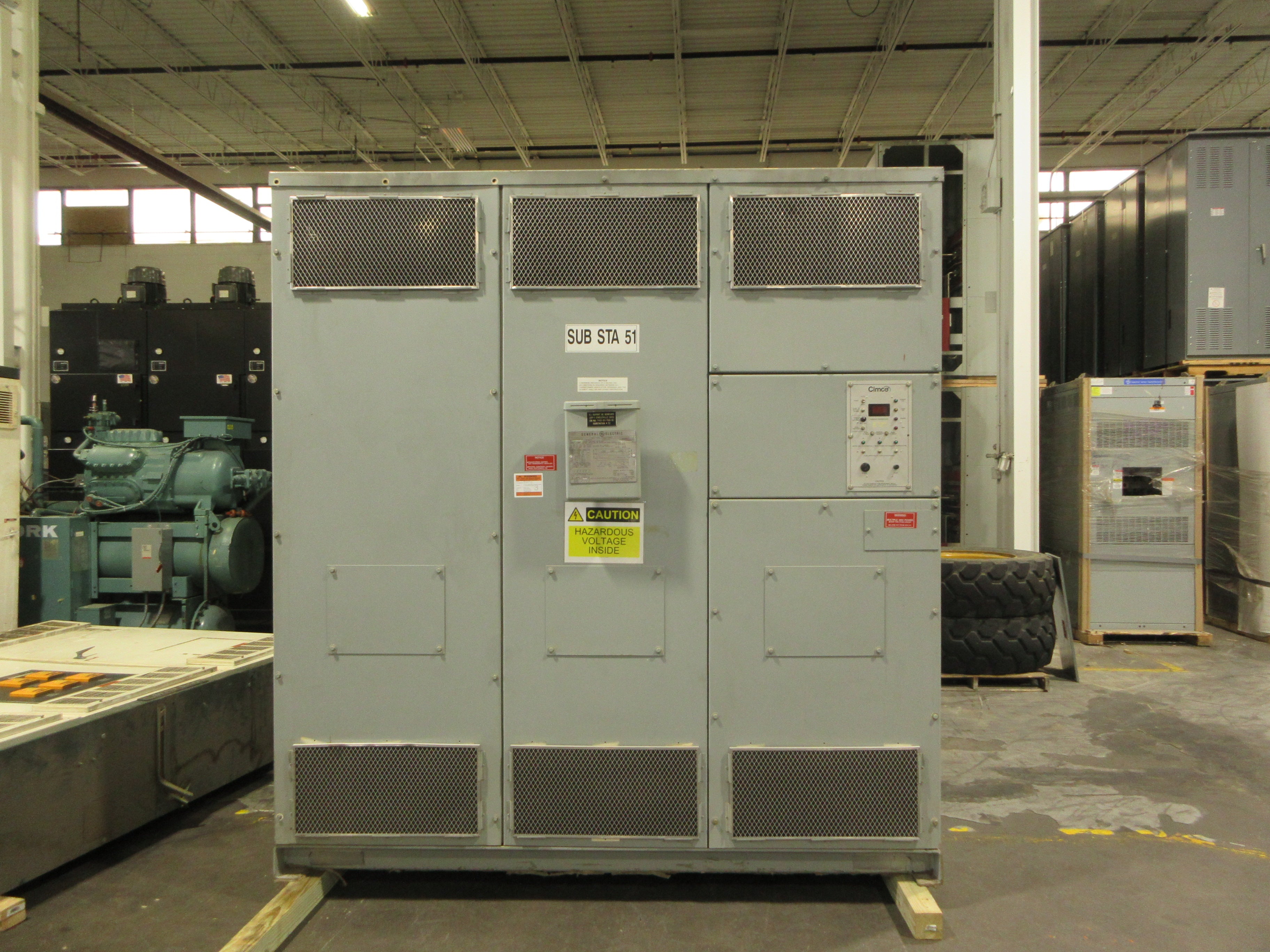 GE Transformer 2000KVA Pri: 12,470V Sec: 480Y/277V 3Ph 60Hz Used